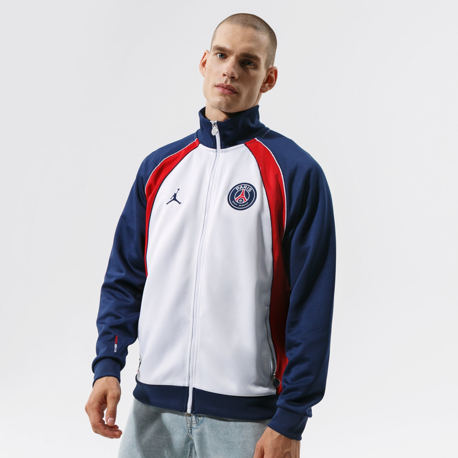 Bluza męska JORDAN BLUZA ROZPINANA PARIS SAINT-GERMAIN DB6489-100 MULTICOLOR