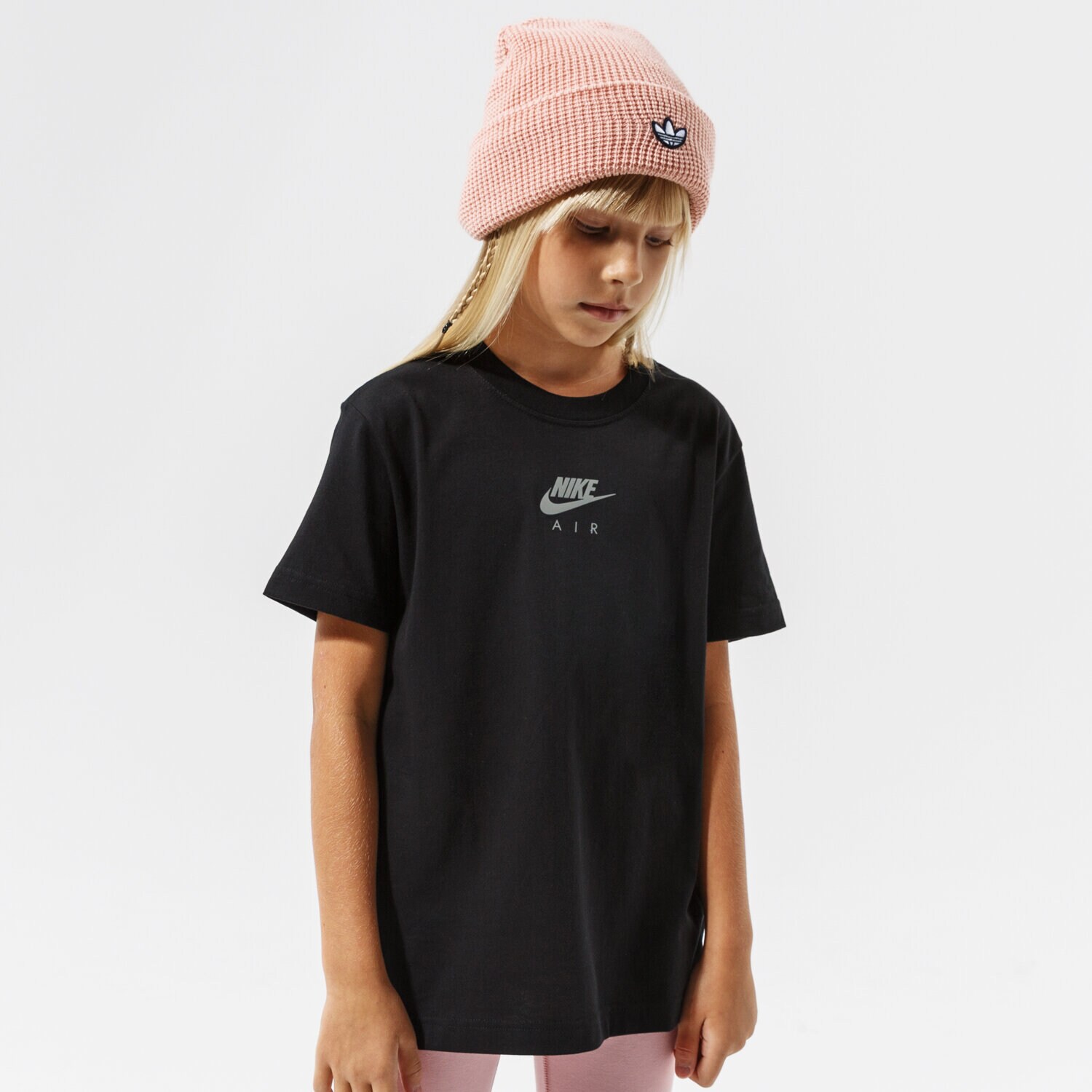 Koszulka, t-shirt dla dzieci NIKE T-SHIRT G NSW TEE BF NIKE AIR GIRL DJ6933-010 CZARNY