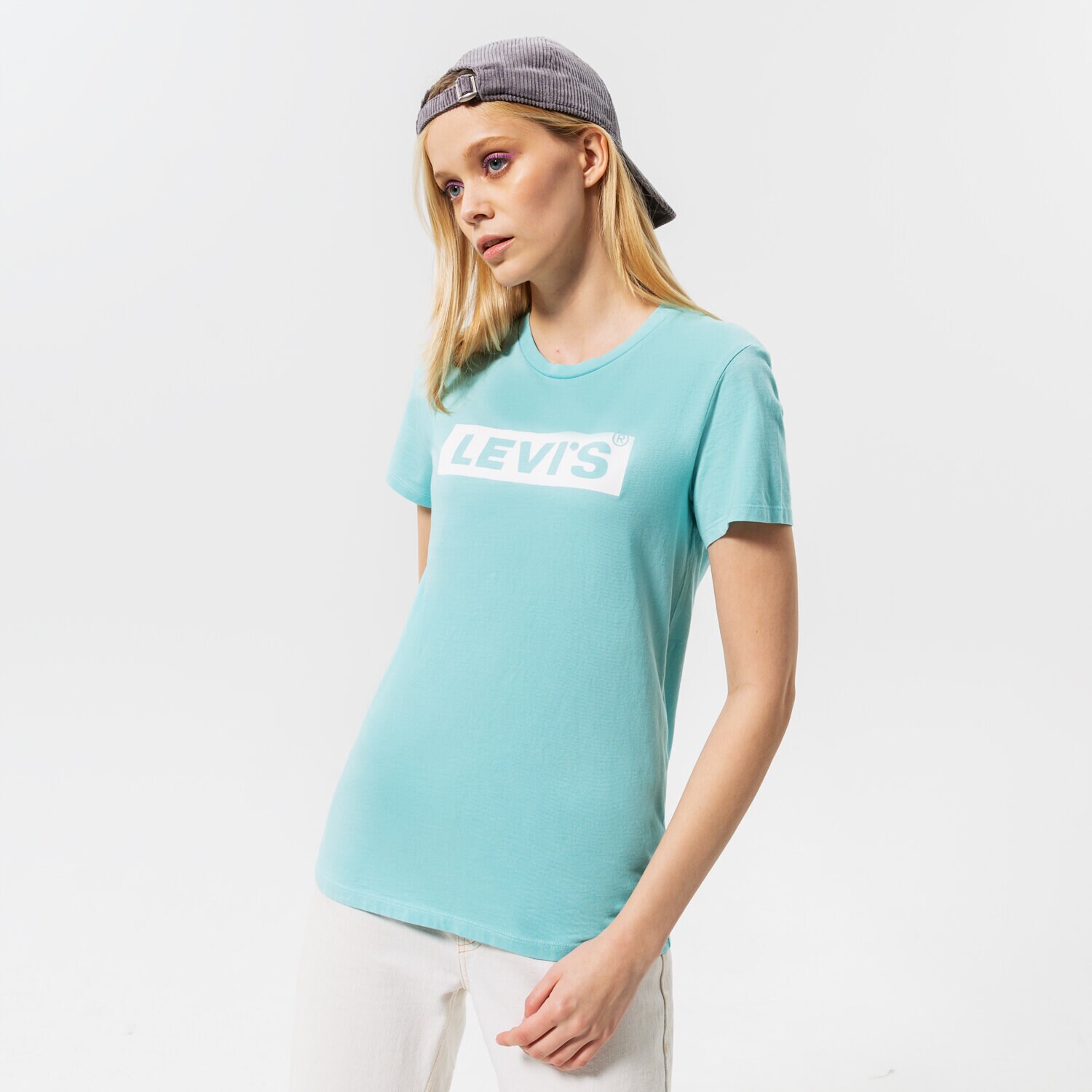 Koszulka, t-shirt damski LEVI'S T-SHIRT THE PERFECT TEE 17369-1811 NIEBIESKI
