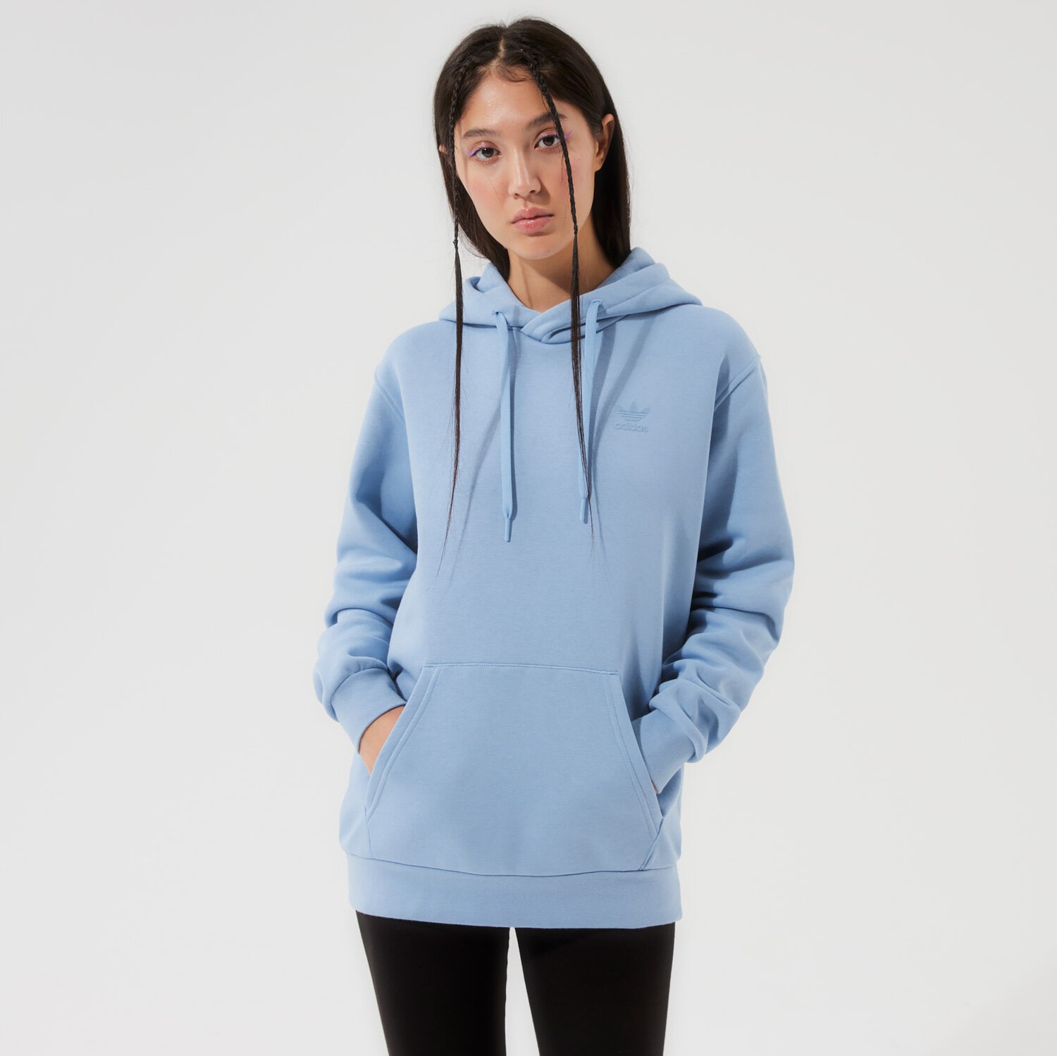 Bluza damska ADIDAS BLUZA Z KAPTUREM MM TREF FB OH H09143 NIEBIESKI