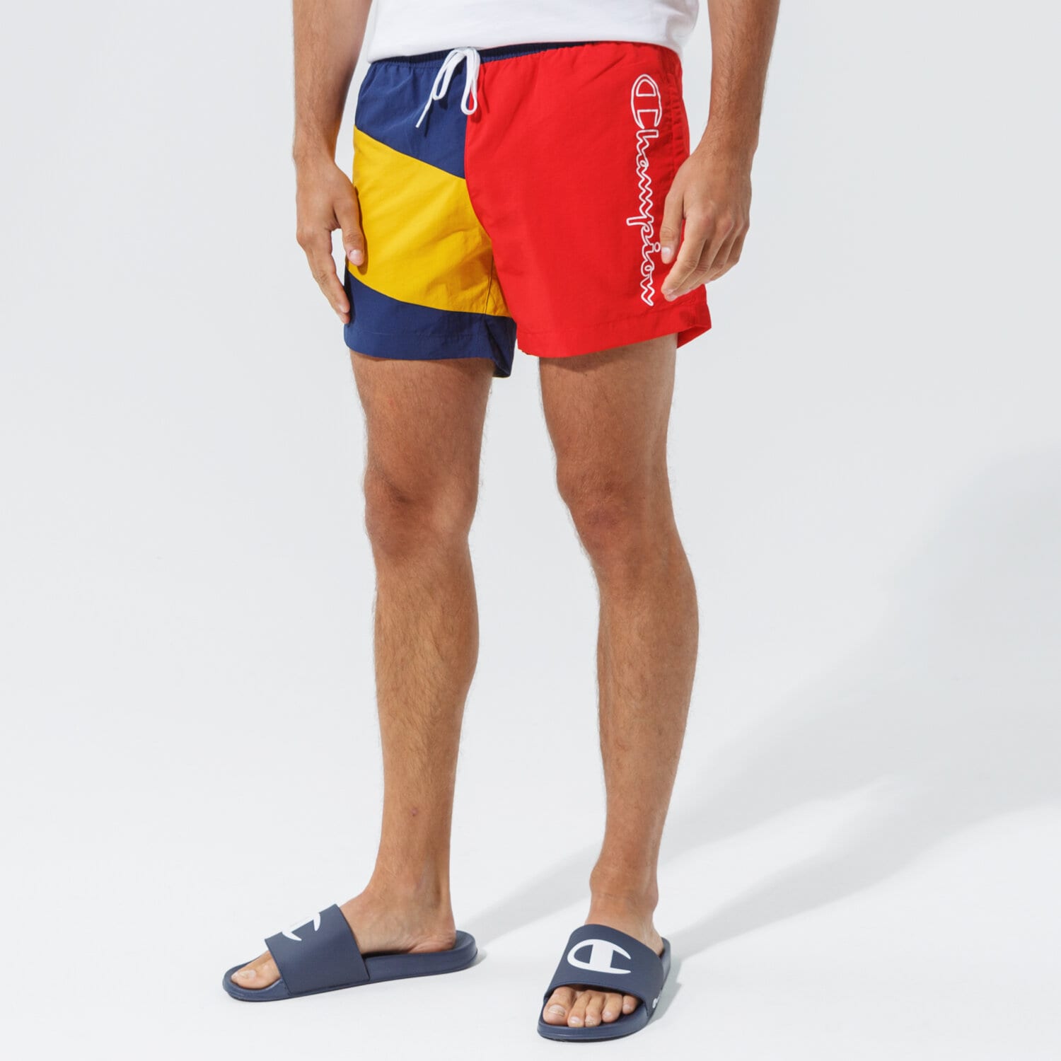 Krótkie spodenki, szorty męskie CHAMPION SZORTY BEACHSHORT 214446BS508 MULTICOLOR
