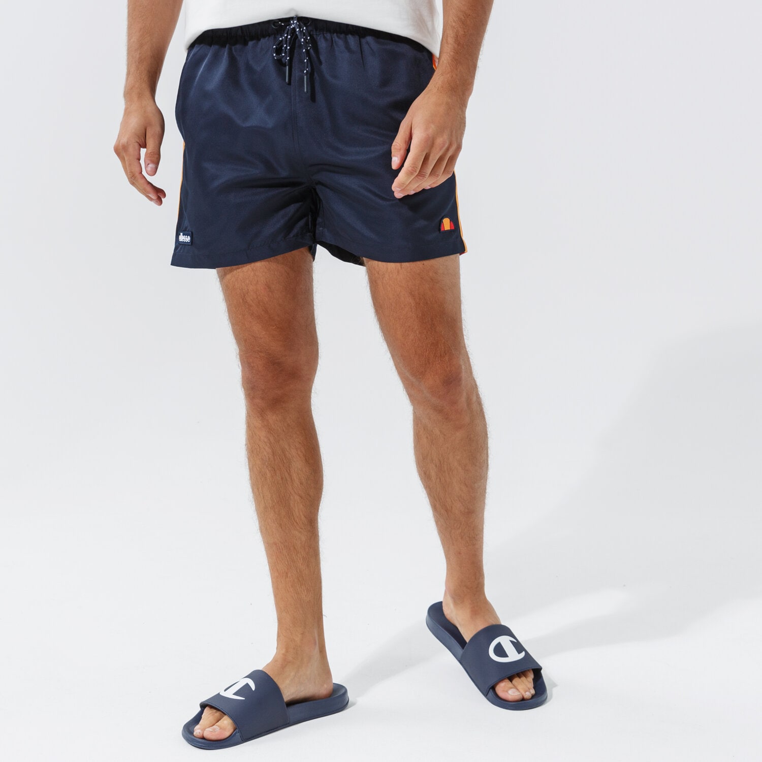 Krótkie spodenki, szorty męskie ELLESSE SZORTY BORGO SHORT NAVY SHI08094429 GRANATOWY