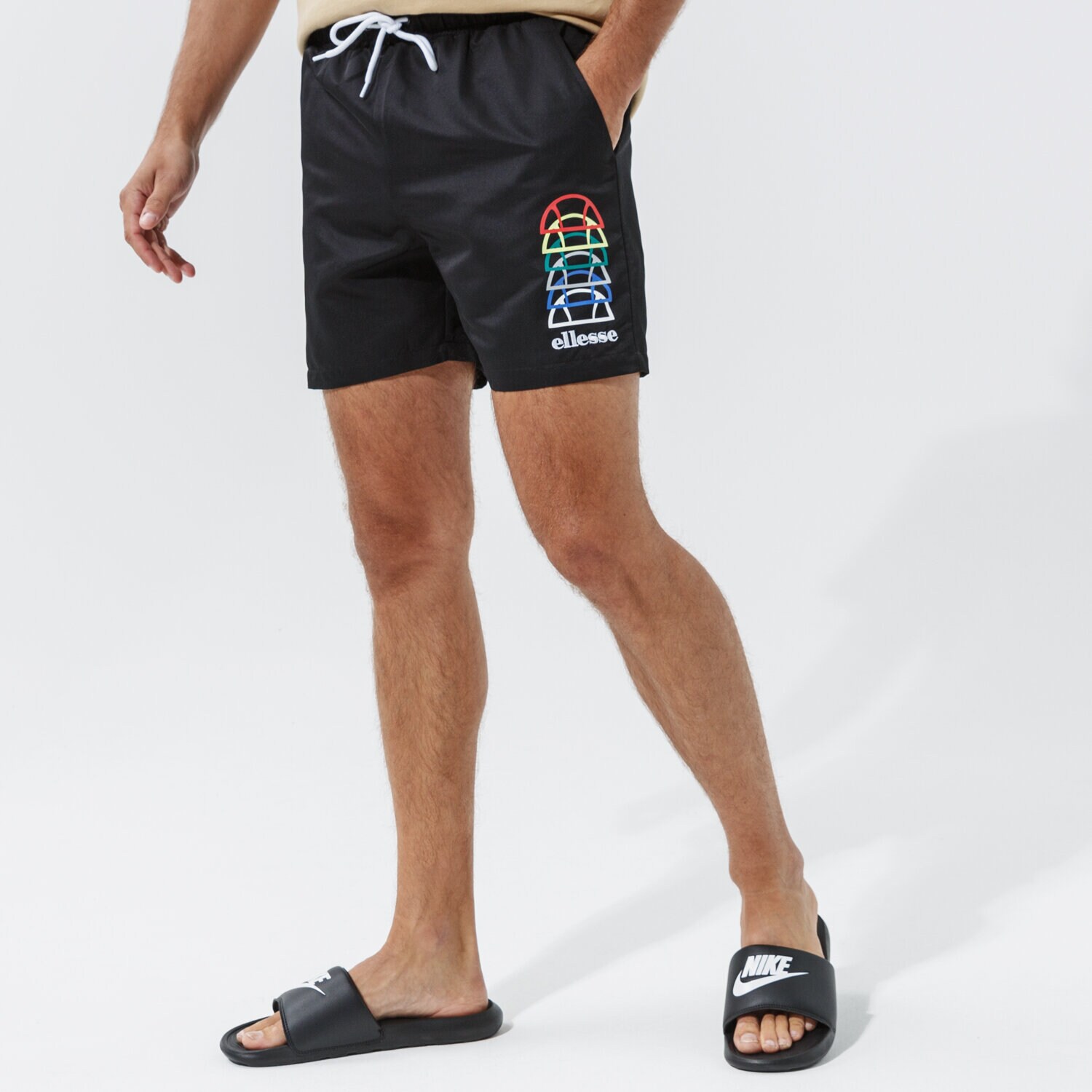Krótkie spodenki, szorty męskie ELLESSE SZORTY LUCCIMA SHORT BLK SHI11405011 CZARNY