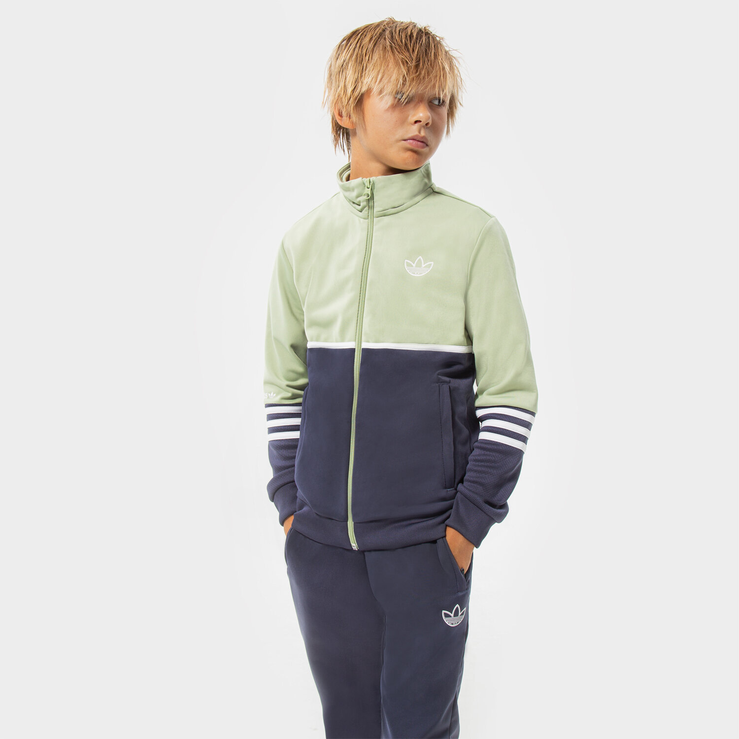 Sportowa bluza dziecięca ADIDAS BLUZA ROZPINANA TRACK TOP BOY HE2080 MULTICOLOR