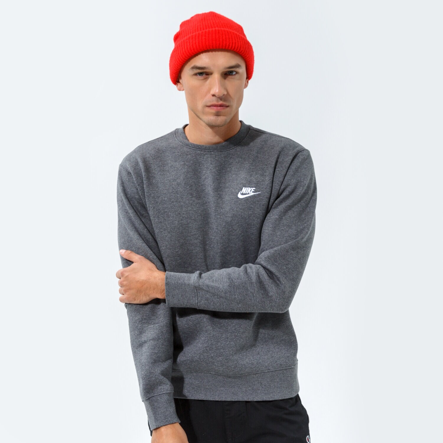 Bluza męska NIKE BLUZA SPORTSWEAR CLUB FLEECE BV2662-071 SZARY