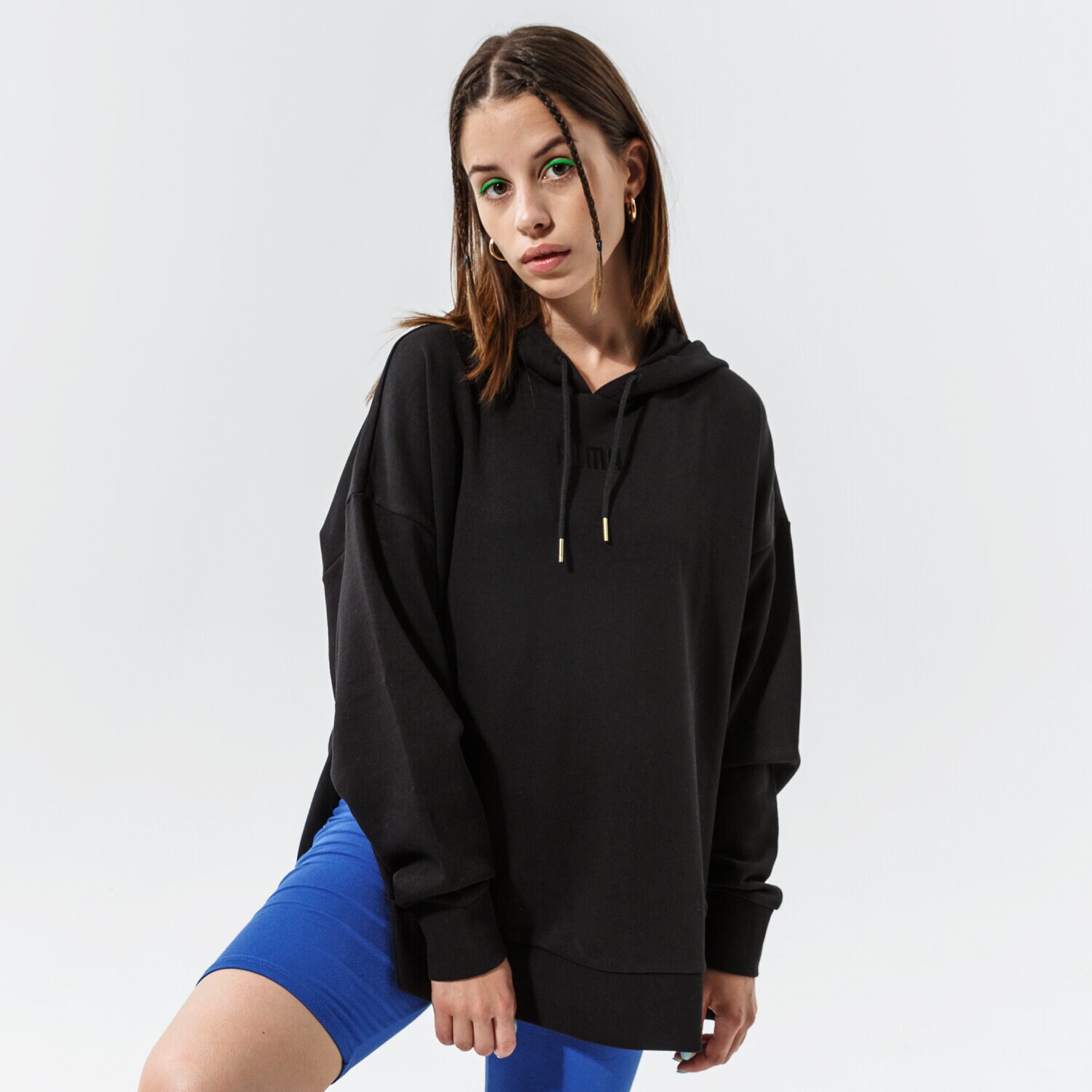 Bluza damska PUMA BLUZA Z KAPTUREM HER HOODIE TR - PUMA BLACK 58951901 CZARNY