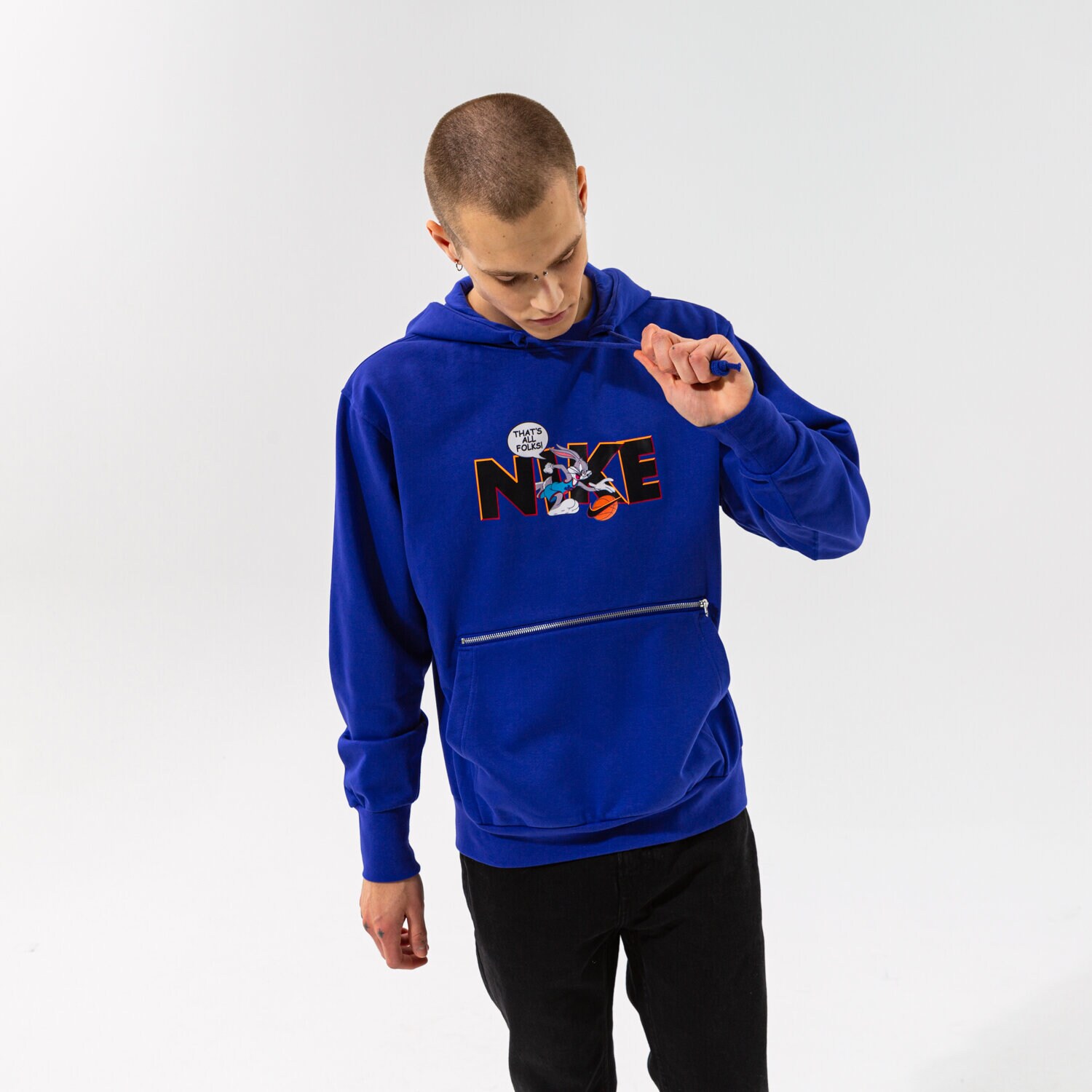 Bluza męska NIKE BLUZA Z KAPTUREM M NK DF STD ISS HOODIE PO TS NBA DJ3889-471 GRANATOWY