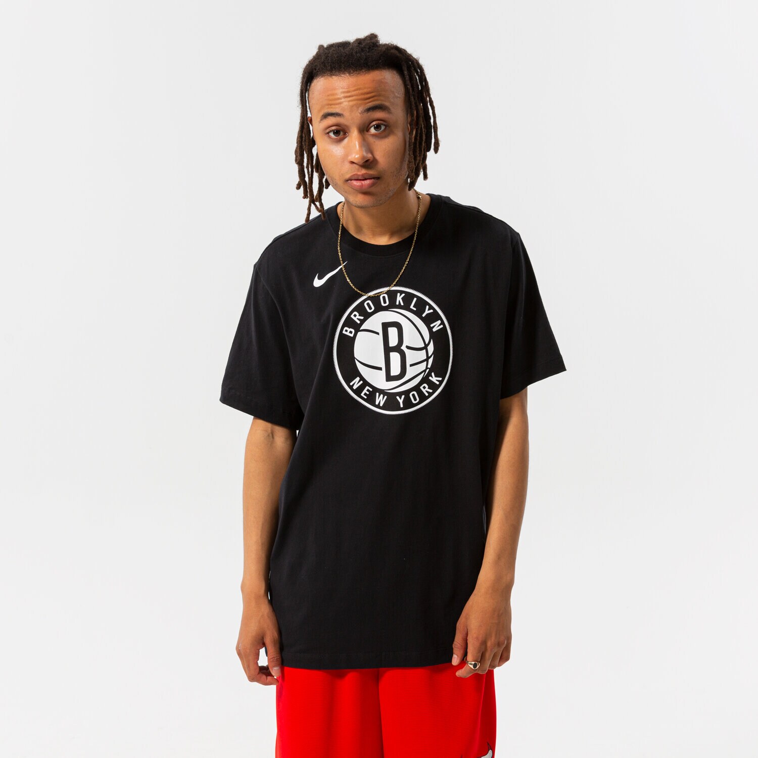 Koszulka, t-shirt sportowy męski NIKE T-SHIRT BKN M NK DF ES LOGO SS TEE NBA DA5999-010 CZARNY