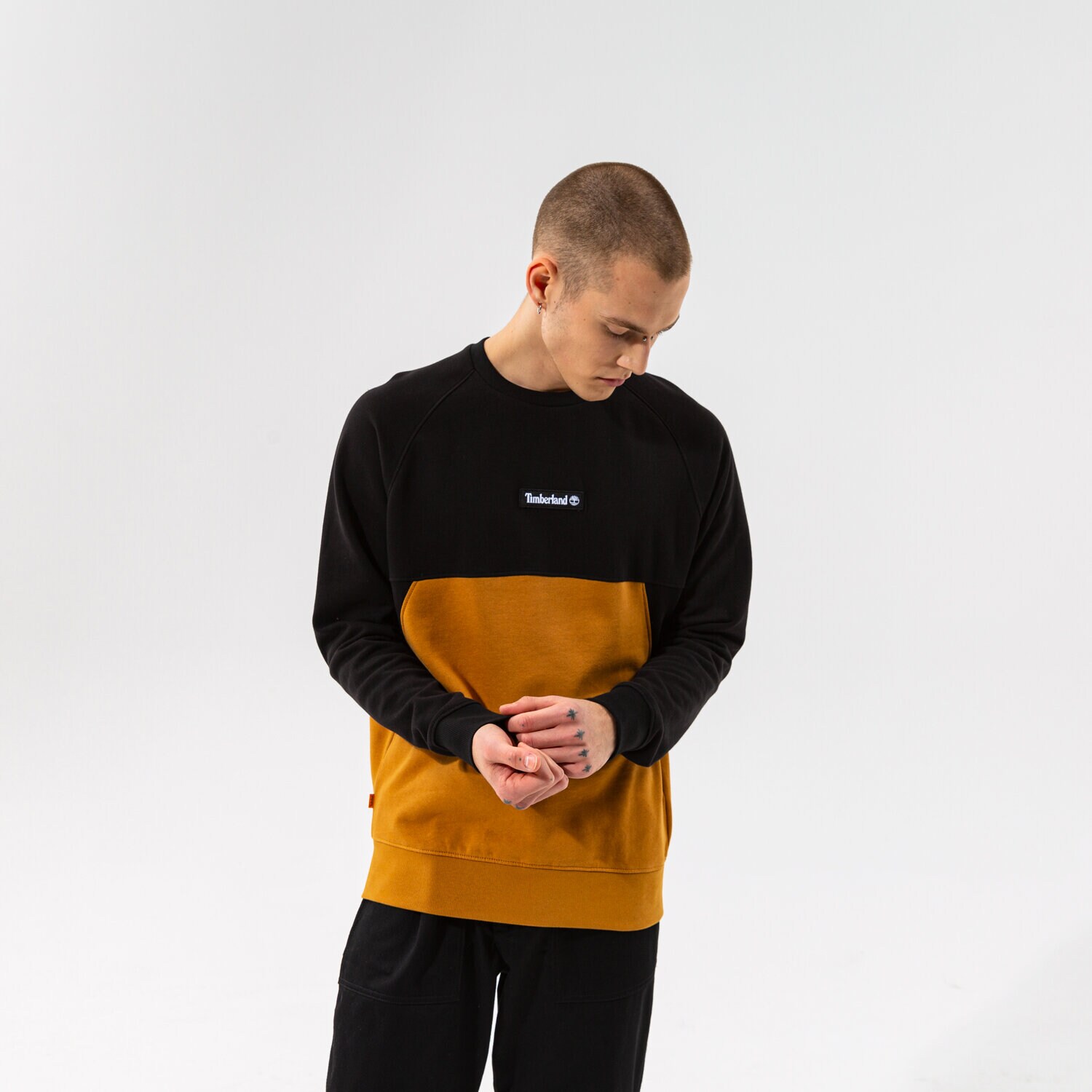 Bluza męska TIMBERLAND BLUZA YC CUT & SEW CREW TB0A22KFP561 Neon różowy