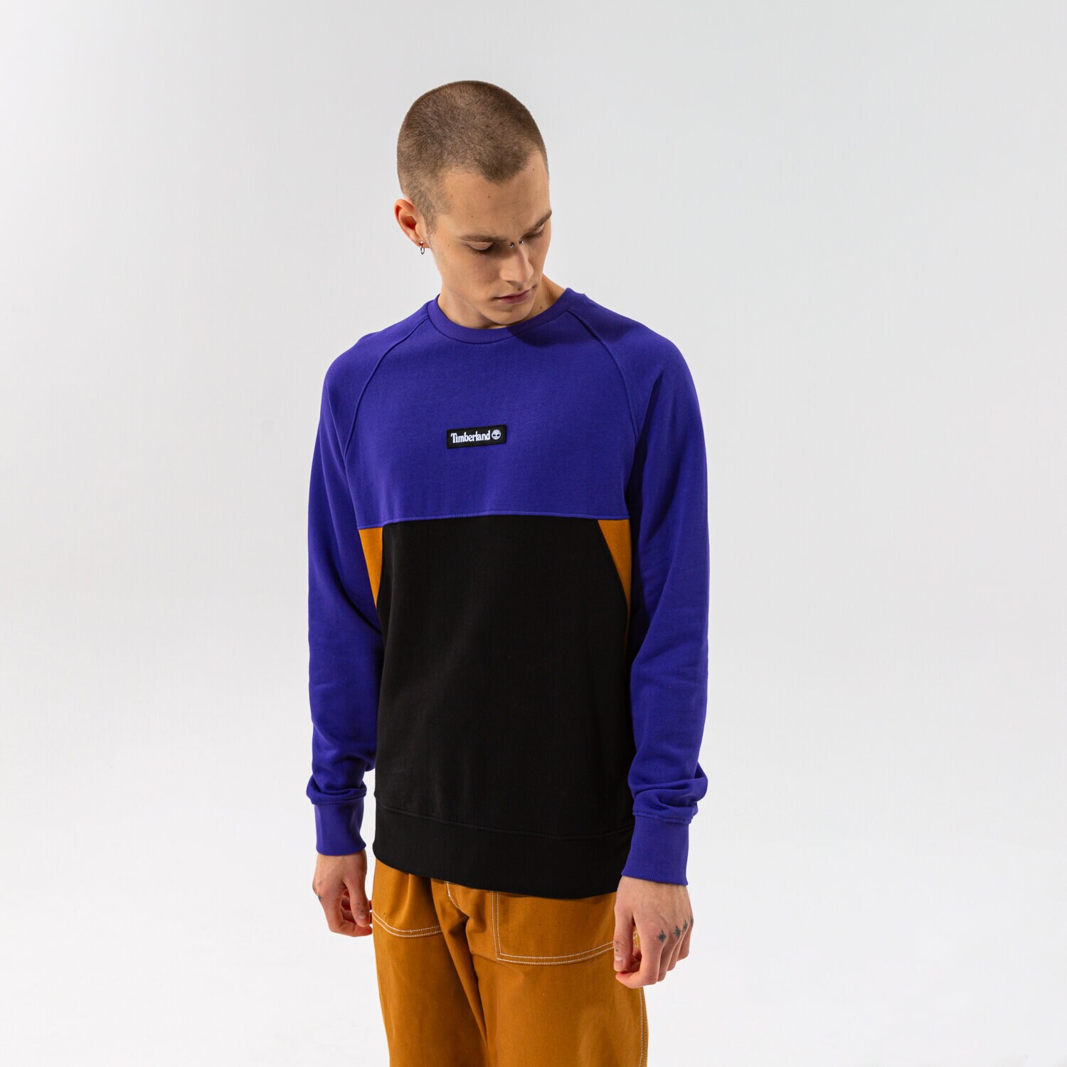 Bluza męska TIMBERLAND BLUZA YC CUT & SEW CREW TB0A22KFCD31 FIOLETOWY