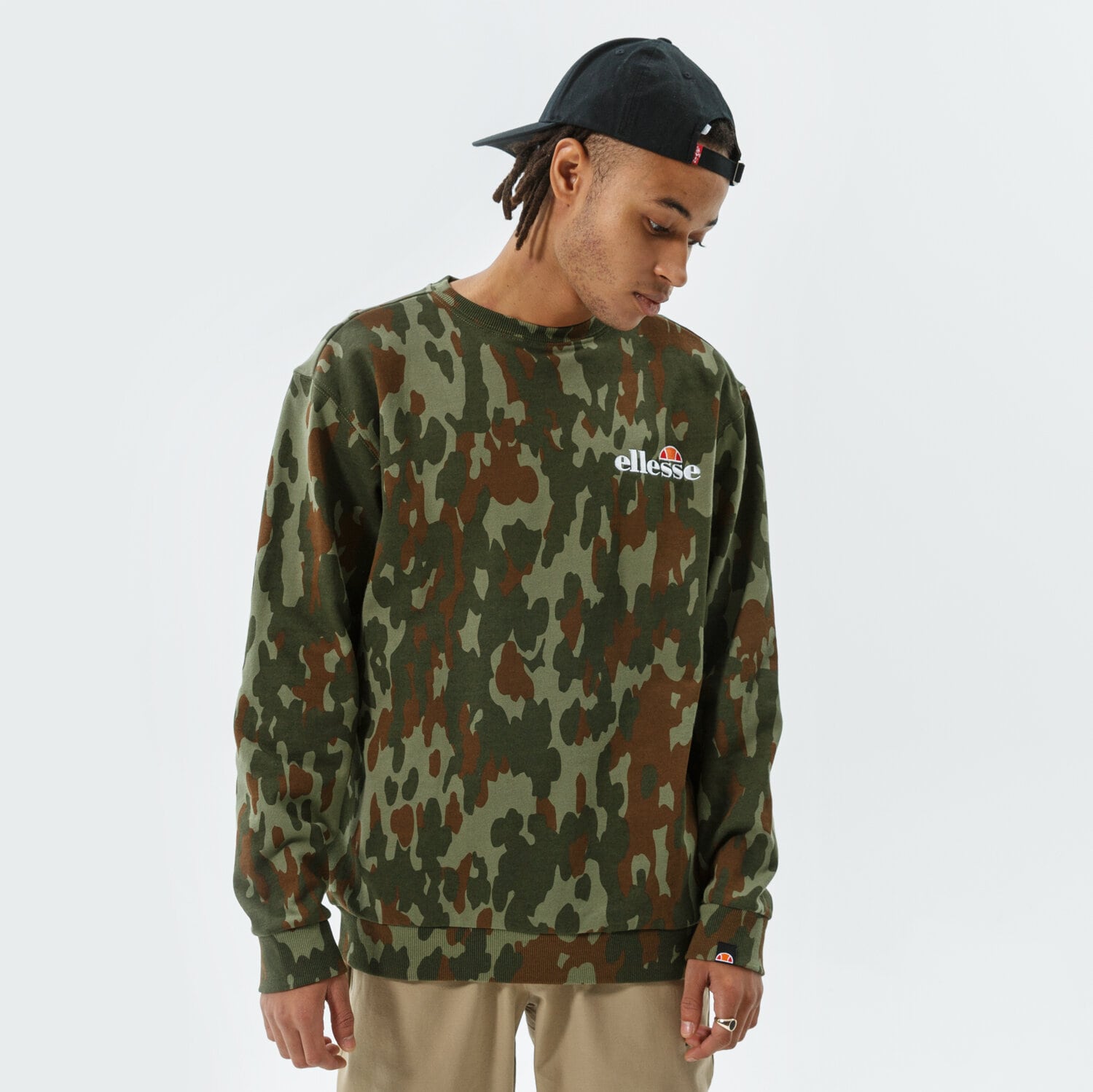 Bluza męska ELLESSE BLUZA FIERRO CAMO SWEATSHIRT KHA SHK12432506 MULTICOLOR