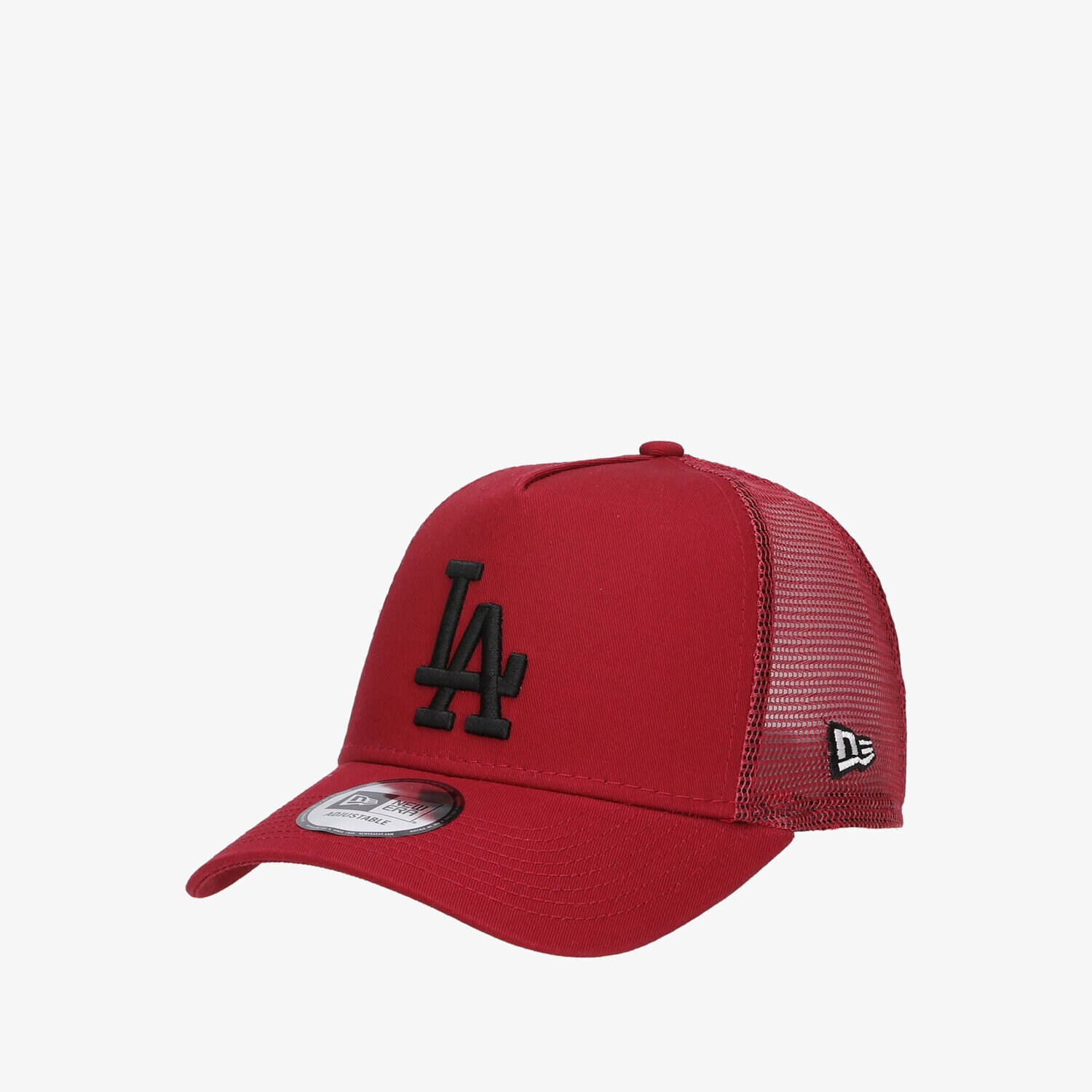 Czapka z daszkiem męska NEW ERA CZAPKA LEAGUE ESS TRUCKER LA DODGERS RED LOS ANGELES 60141802 BORDOWY