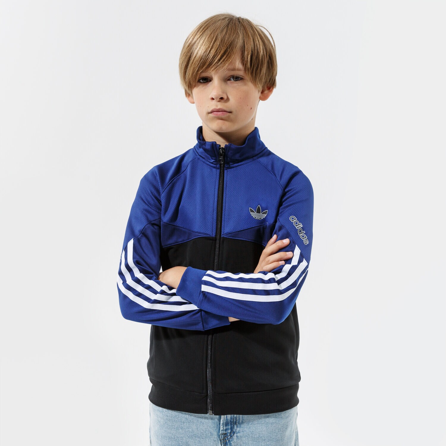 Sportowa bluza dziecięca ADIDAS BLUZA TRACK TOP BOY H31216 GRANATOWY