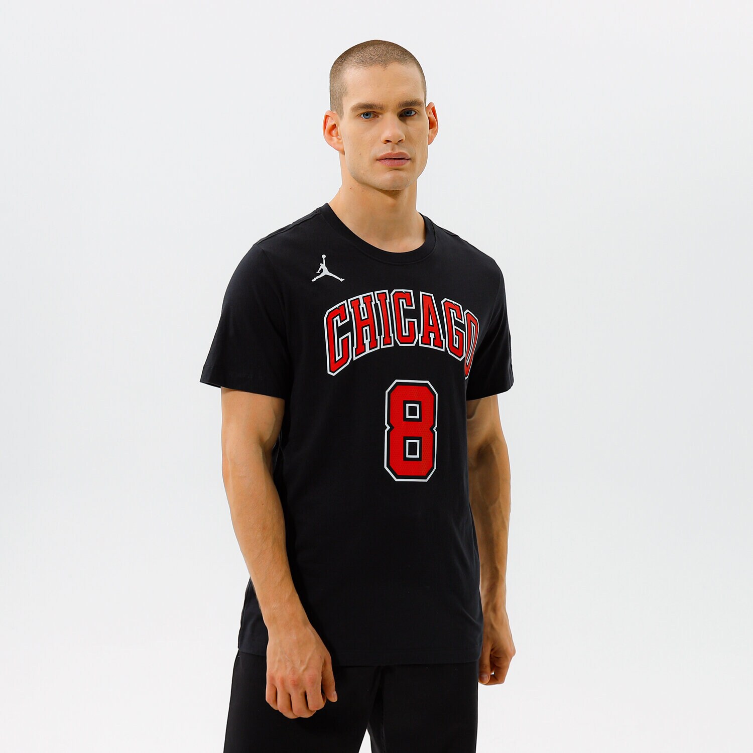 Koszulka, t-shirt sportowy męski NIKE T-SHIRT CHI M NK TEE ES STMT NN NBA CV9968-018 SZARY