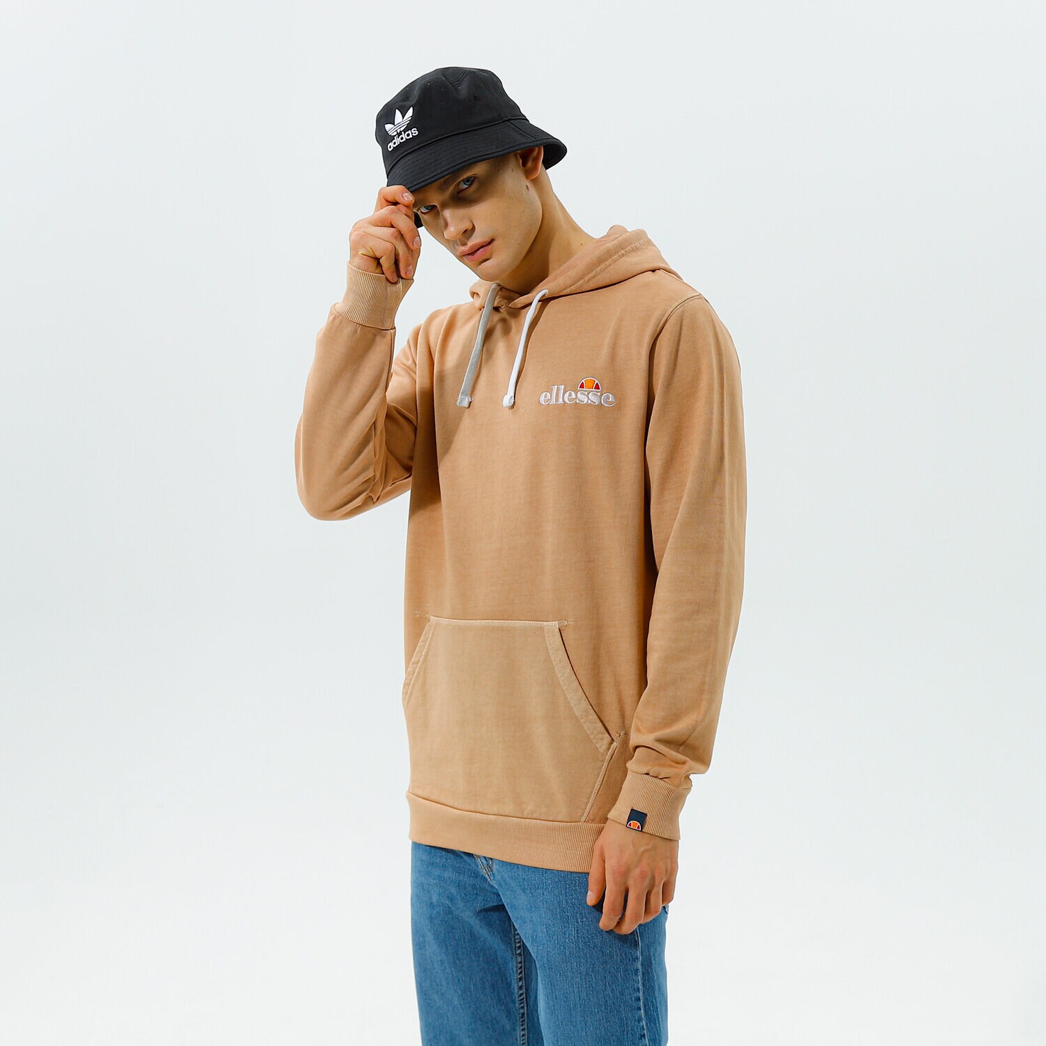 Bluza męska ELLESSE BLUZA Z KAPTUREM TINCTORIA OH HOODY BEIGE SHK13144214 BEŻOWY
