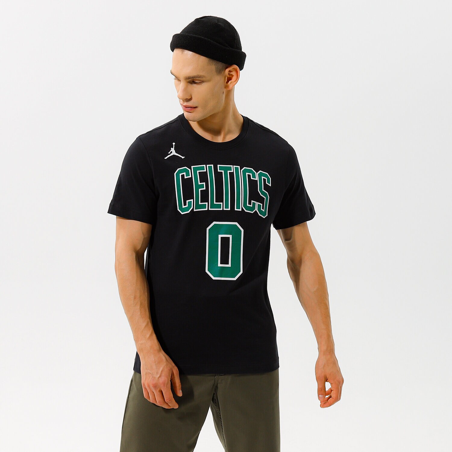 Koszulka, t-shirt sportowy męski NIKE T-SHIRT CELTICS STATEMENT EDITION NBA CV9964-011 SZARY