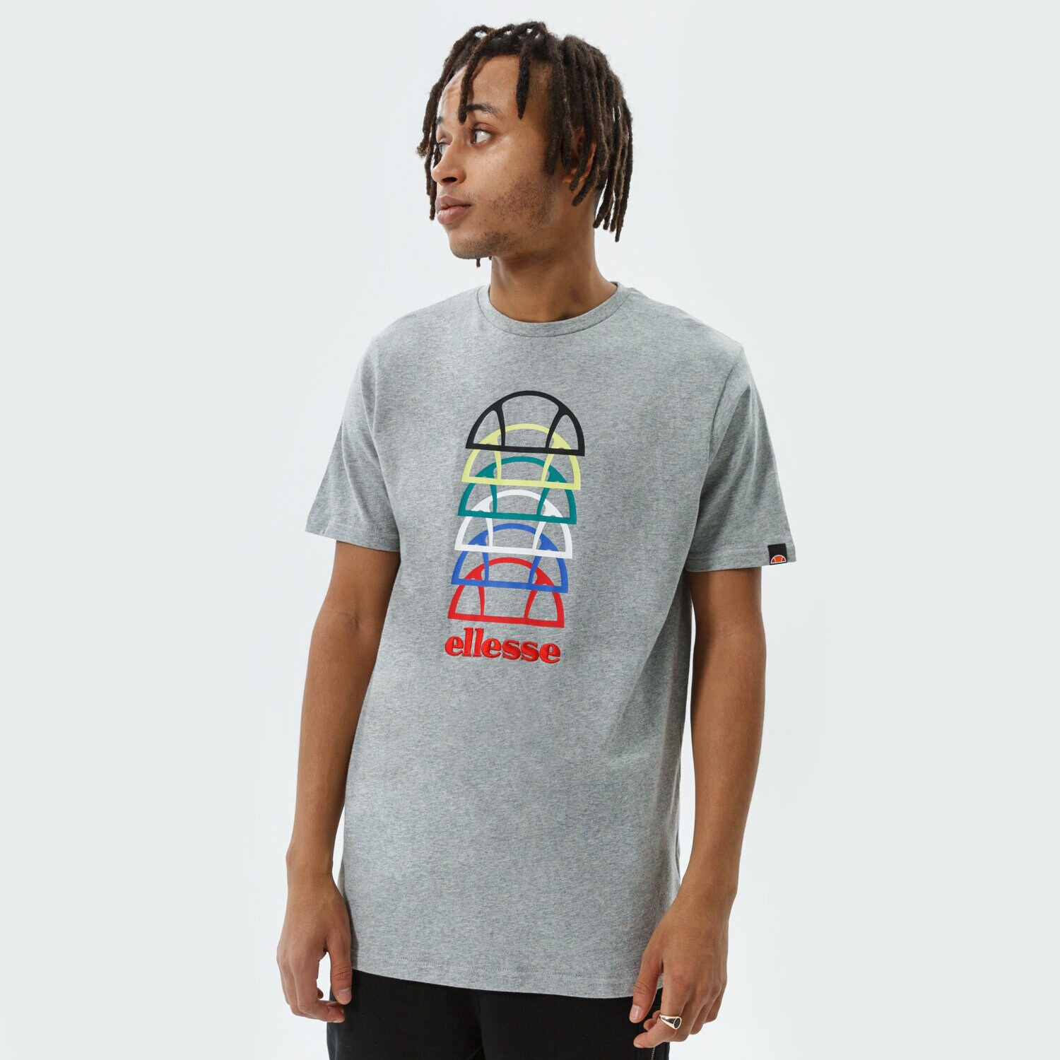 Koszulka, t-shirt sportowy męski ELLESSE T-SHIRT MAGARIO TEE GREY MRL SHI11404112 SZARY
