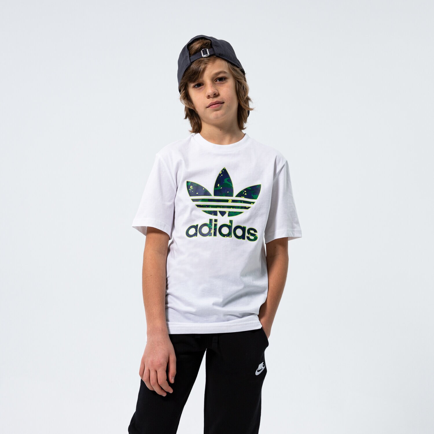Koszulka, t-shirt dla dzieci ADIDAS T-SHIRT TEE BOY H20307 BIAŁY
