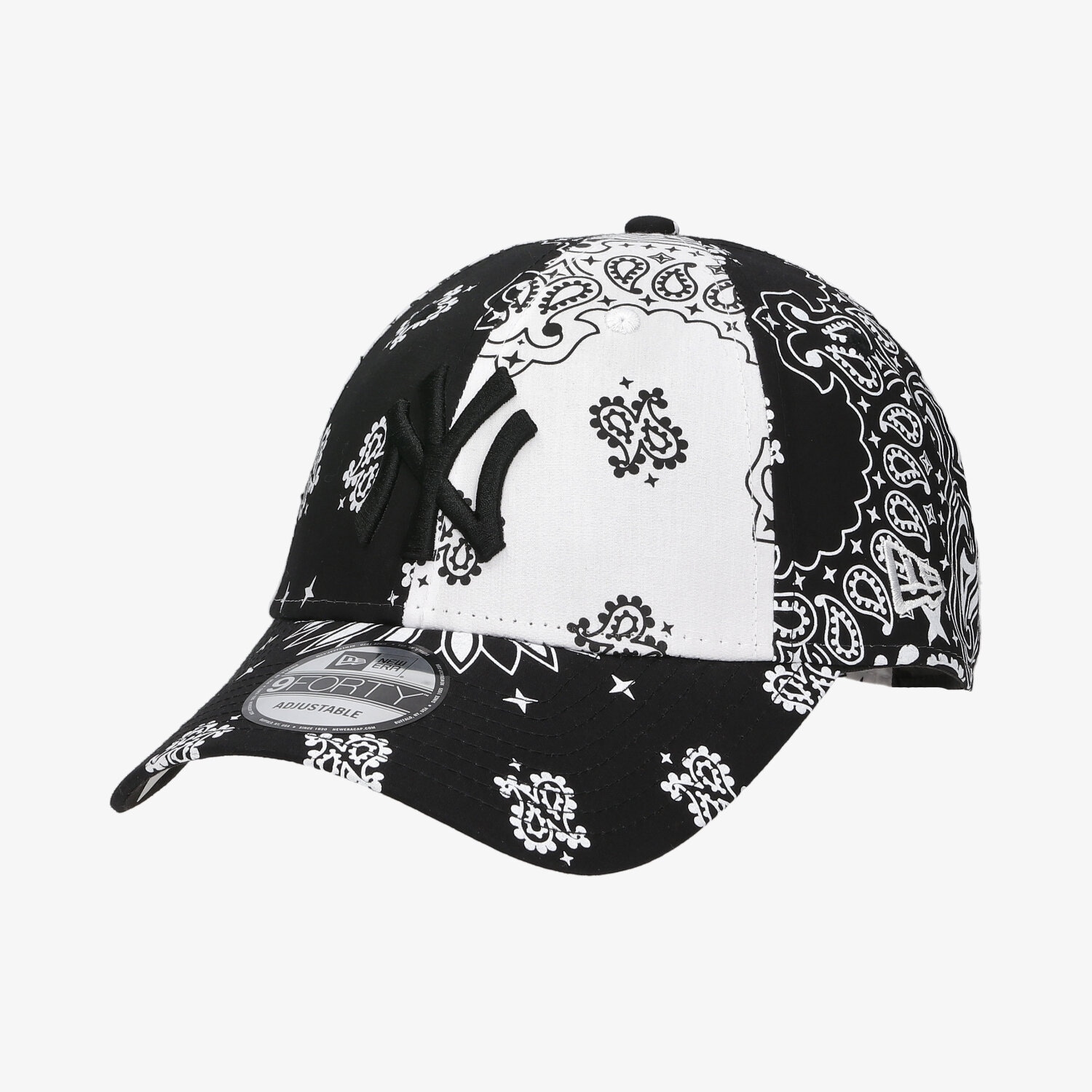 Czapka z daszkiem męska NEW ERA CZAPKA PAISLEY PRINT 940 NYY BLK NEW YORK YANKEES BL 60141909 MULTICOLOR