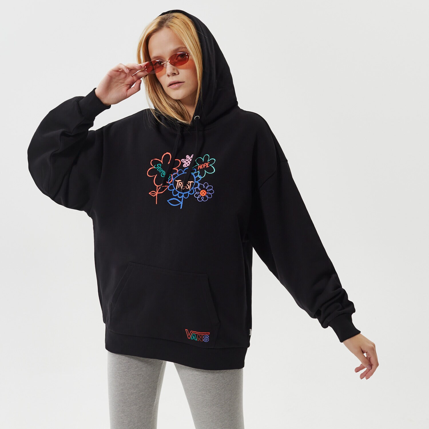 Bluza damska VANS BLUZA Z KAPTUREM HO21 W CORE APPAREL TOPS VN0A5LK2BLK1 CZARNY