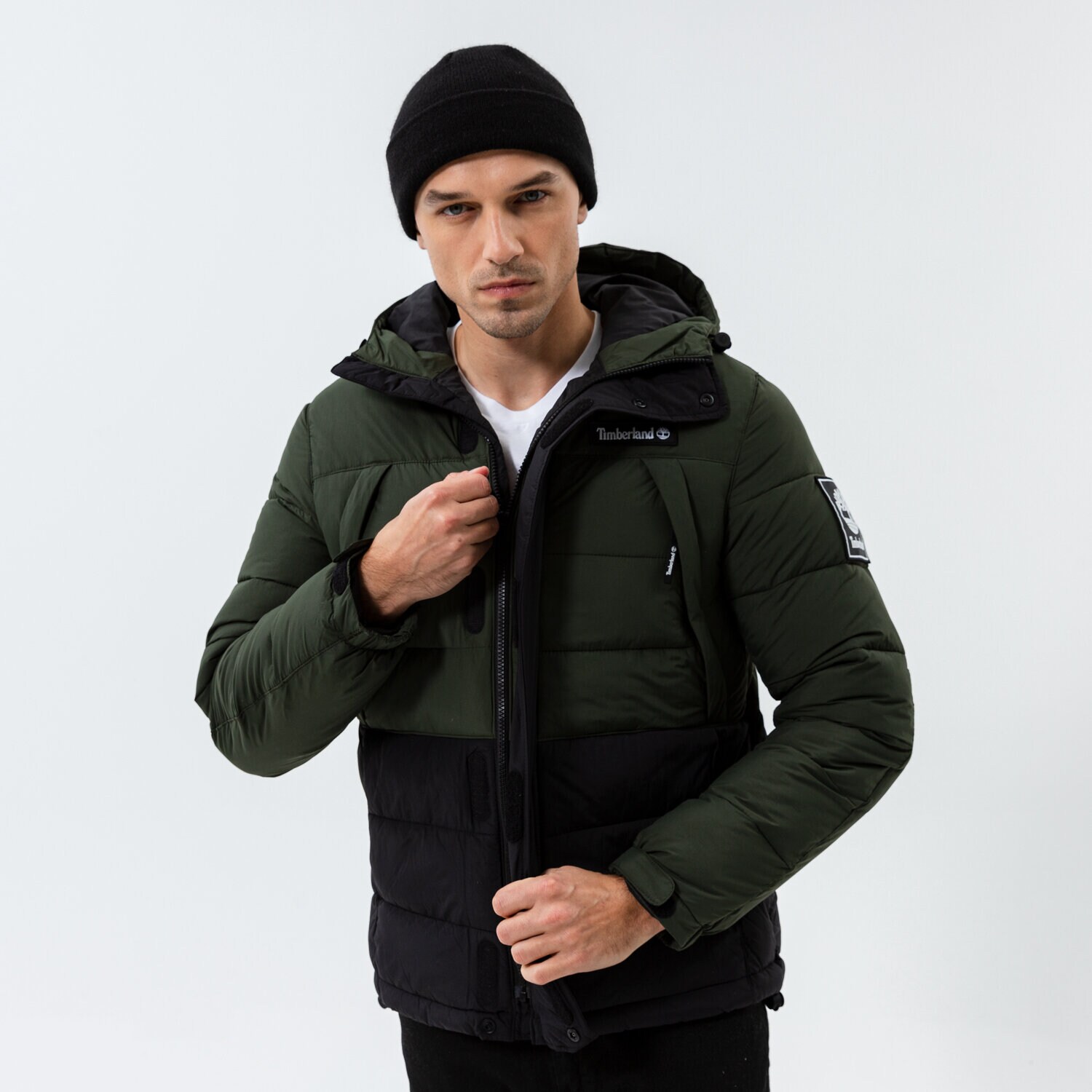 Kurtka zimowa męska TIMBERLAND KURTKA ZIMOWA YC OUTDOOR ARCHIVE PUFFER JACKET TB0A2AEBW741 KHAKI