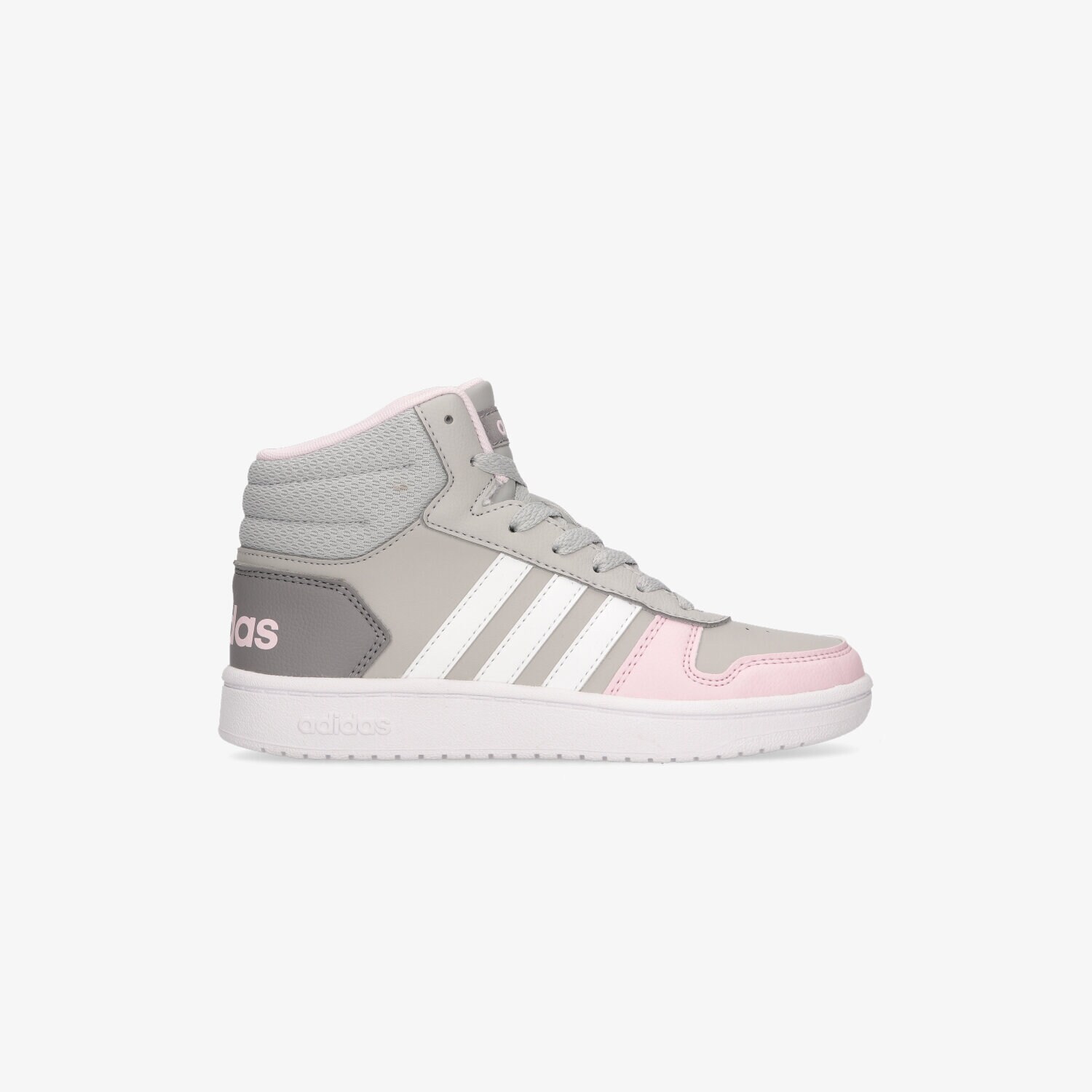 Buty sneakersy dla dzieci ADIDAS HOOPS MID 2.0 K GZ7772 SZARY