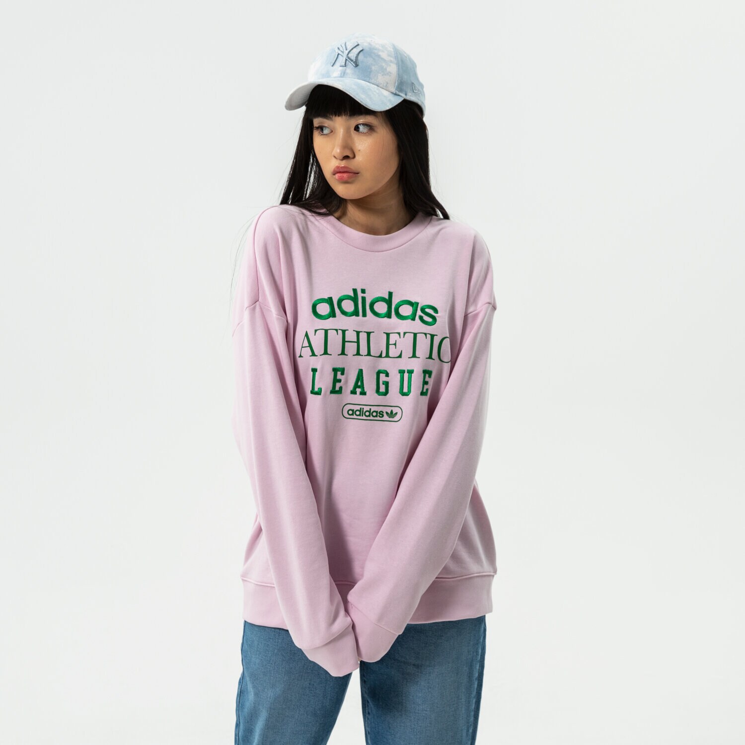 Bluza damska ADIDAS BLUZA CREW HL0043 RÓŻOWY