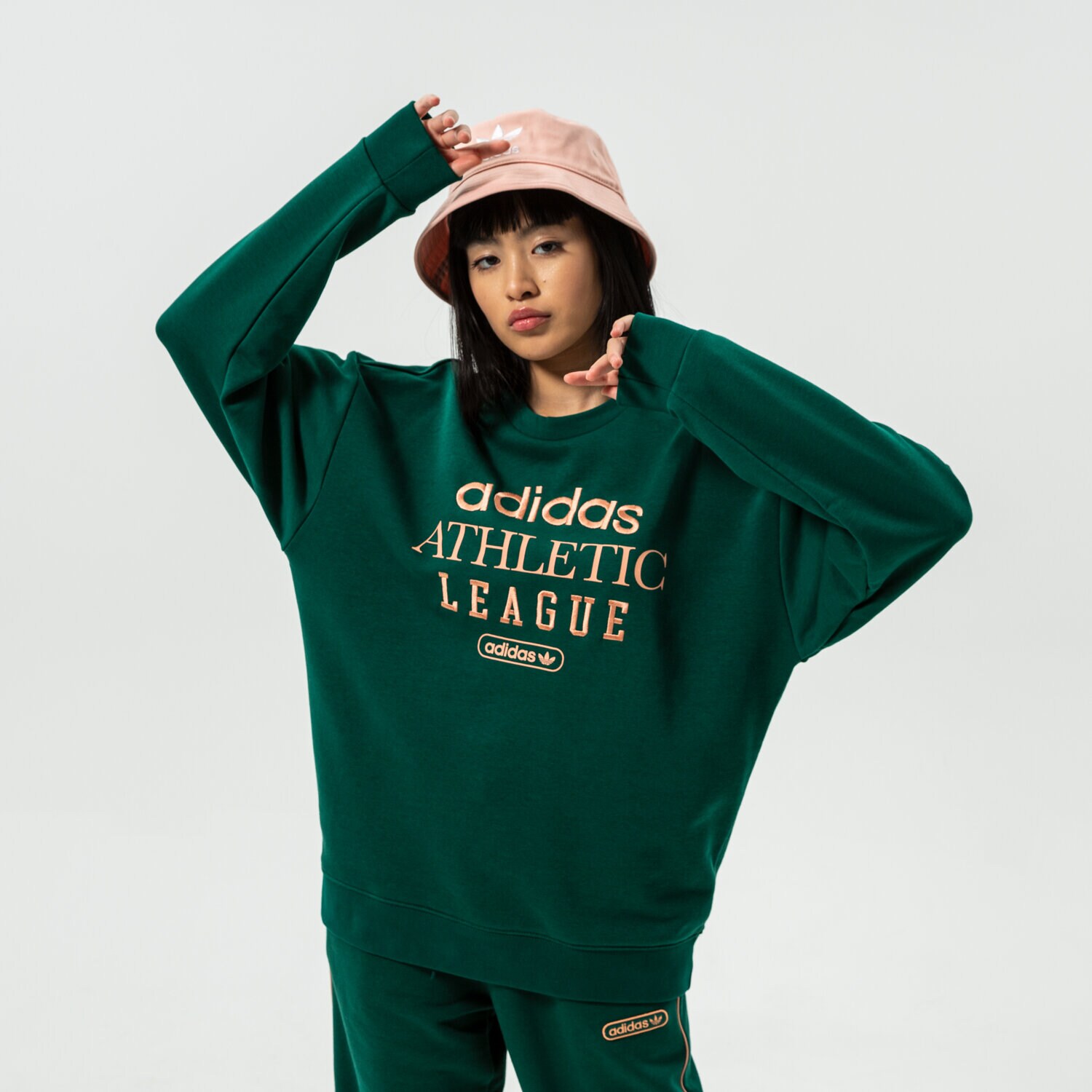 Bluza damska ADIDAS BLUZA CREW HL0046 ZIELONY