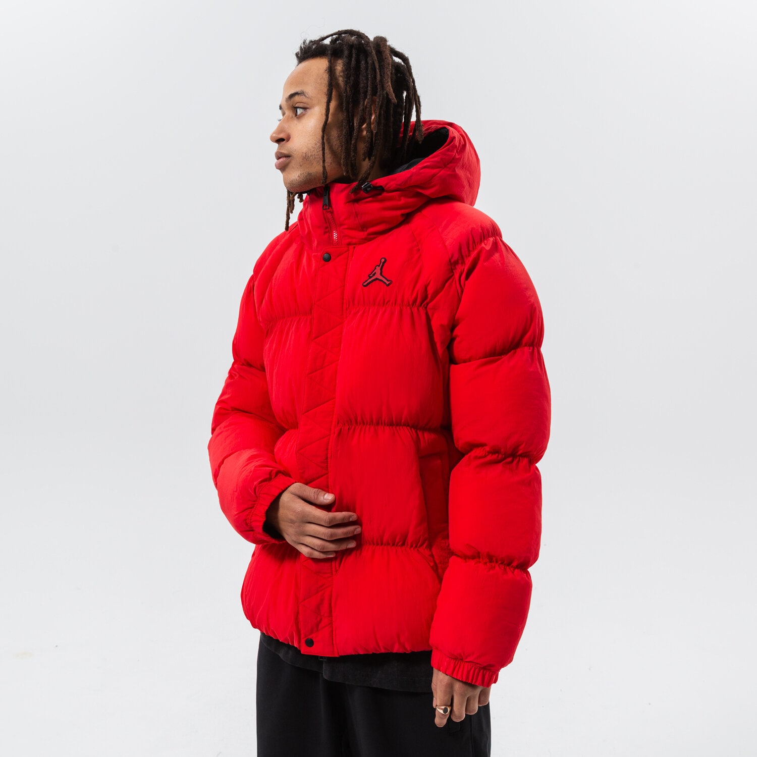 Kurtka zimowa męska JORDAN KURTKA ZIMOWA M J ESS PUFFER JACKET DQ7348-612 BORDOWY