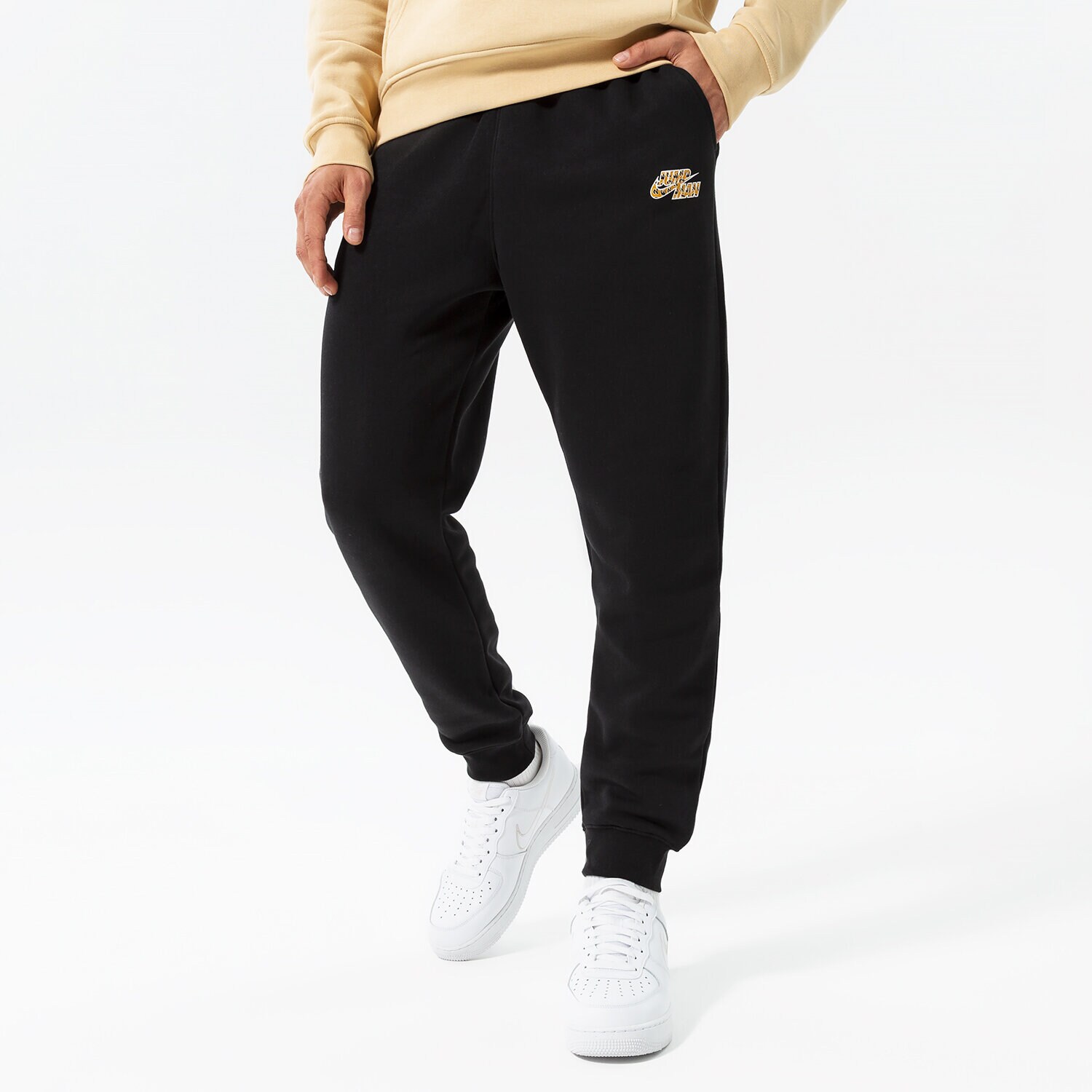 Spodnie sportowe męskie JORDAN SPODNIE M J FLT MVP HBR FLC PANT DQ8100-010 CZARNY