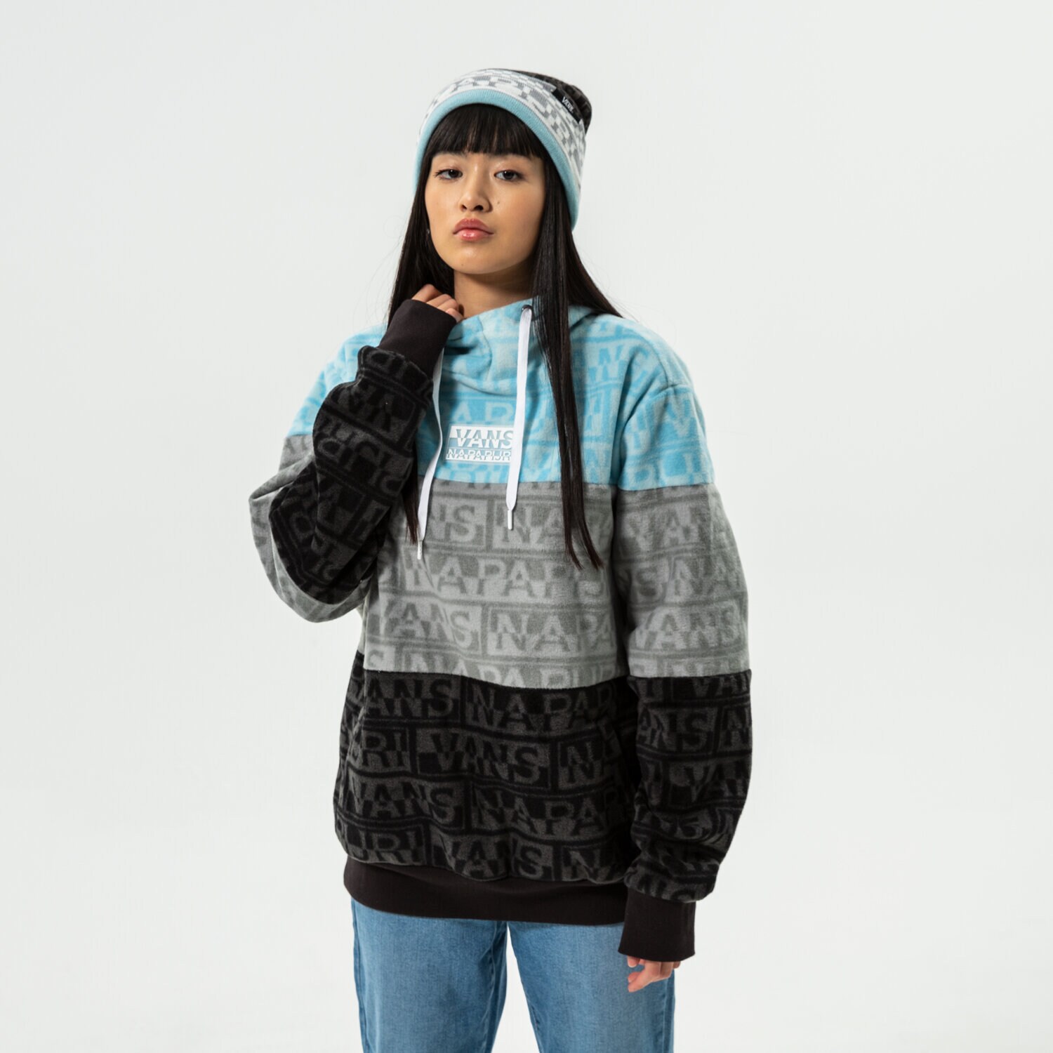 Bluza damska VANS POLAR WM VANS X NAPAPIJRI FLEECE VN0A53WWBLK1 CZARNY