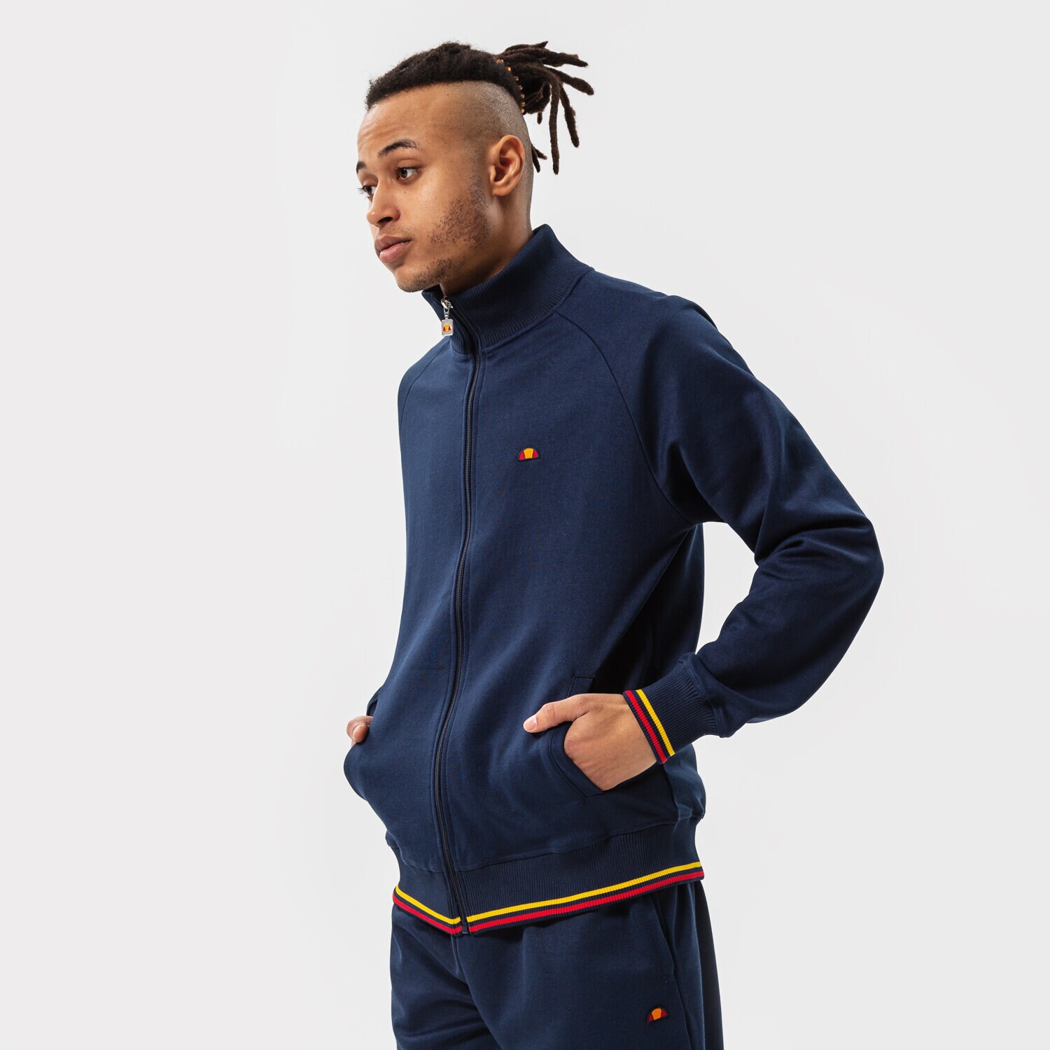 Bluza męska ELLESSE BLUZA ROZPINANA HAYA TRACK TOP NAVY SHM14552429 GRANATOWY