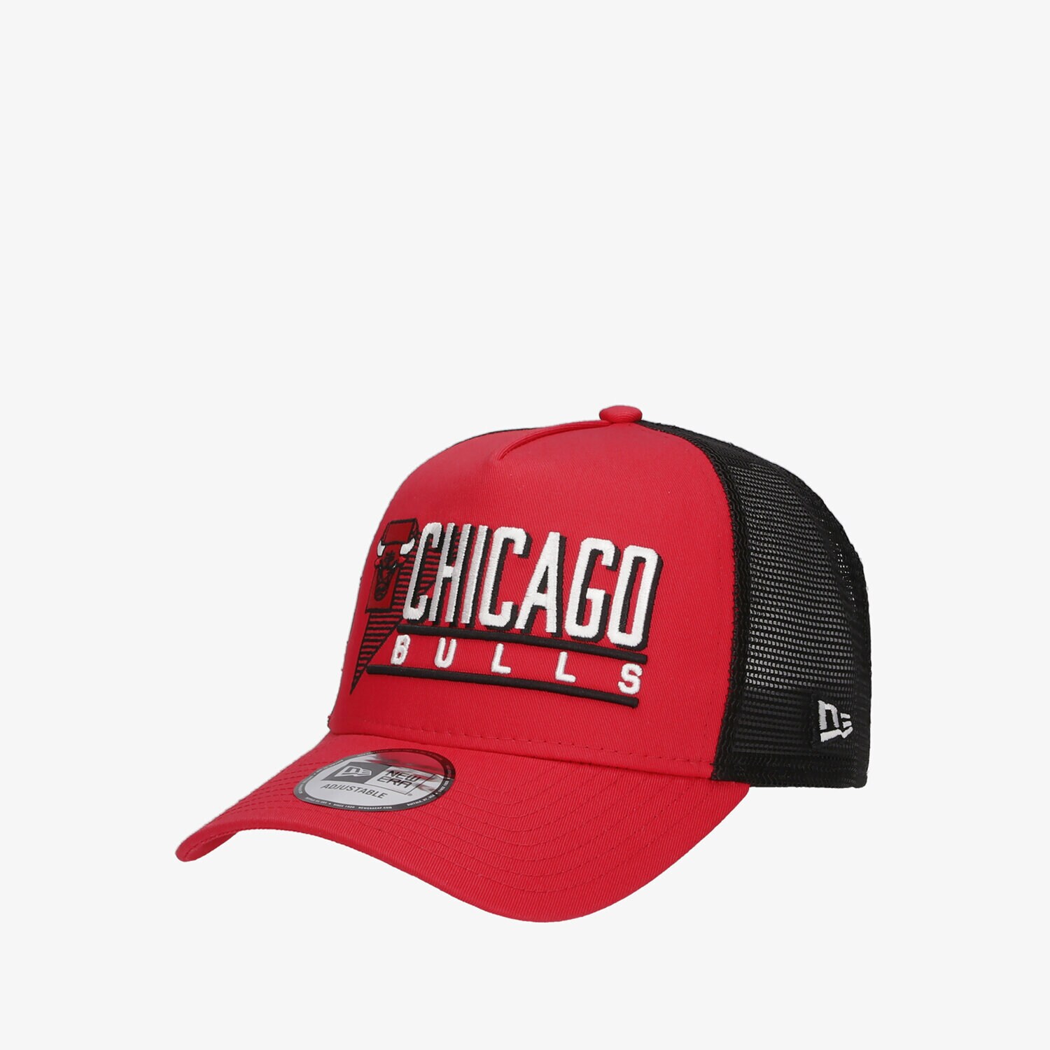 Czapka z daszkiem męska NEW ERA CZAPKA WORDMARK GRAPHIC TRUCKER BULLS CHICAGO BULLS 60222470 CZERWONY