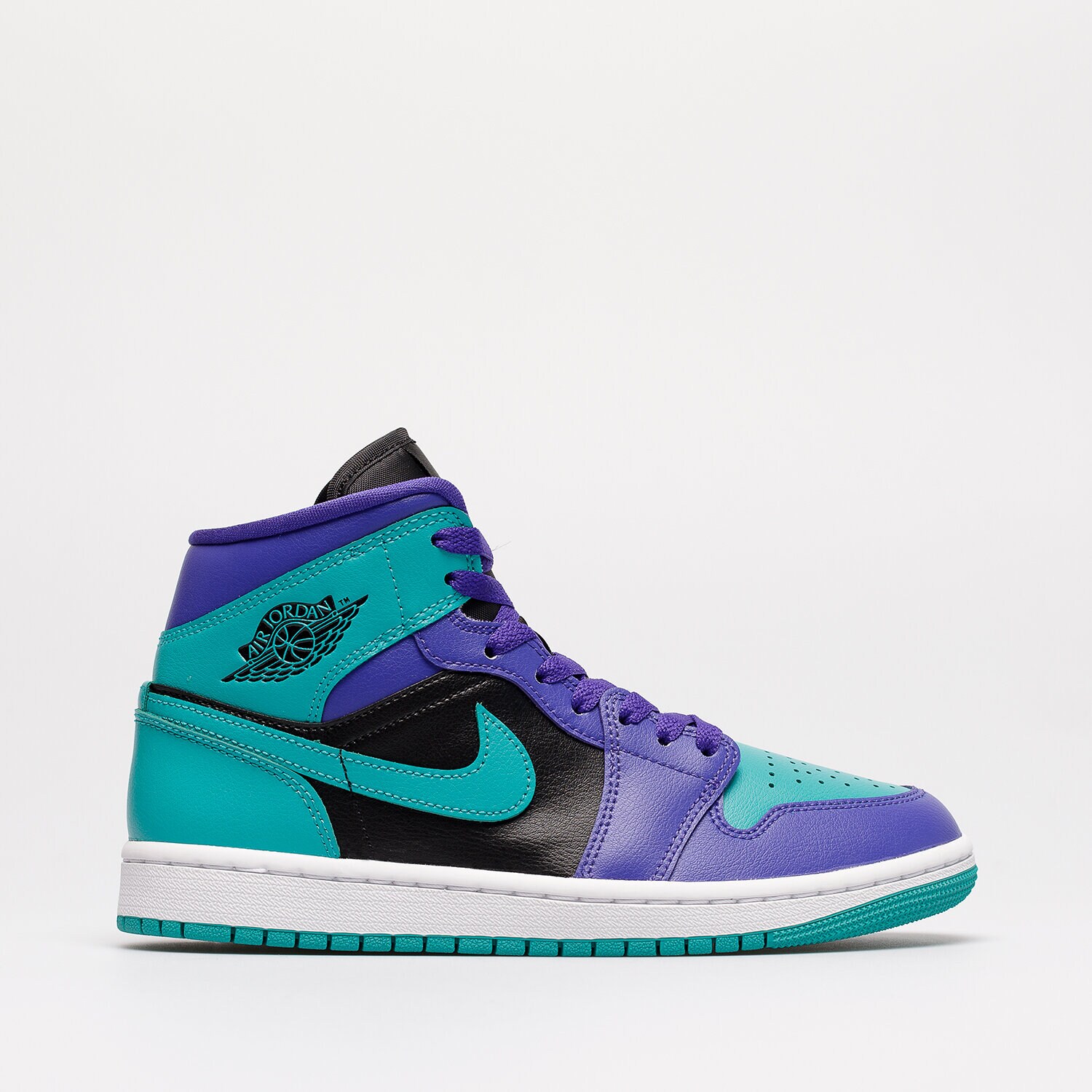 Buty sneakersy damskie WMNS AIR JORDAN 1 MID BQ6472-502 ZIELONY