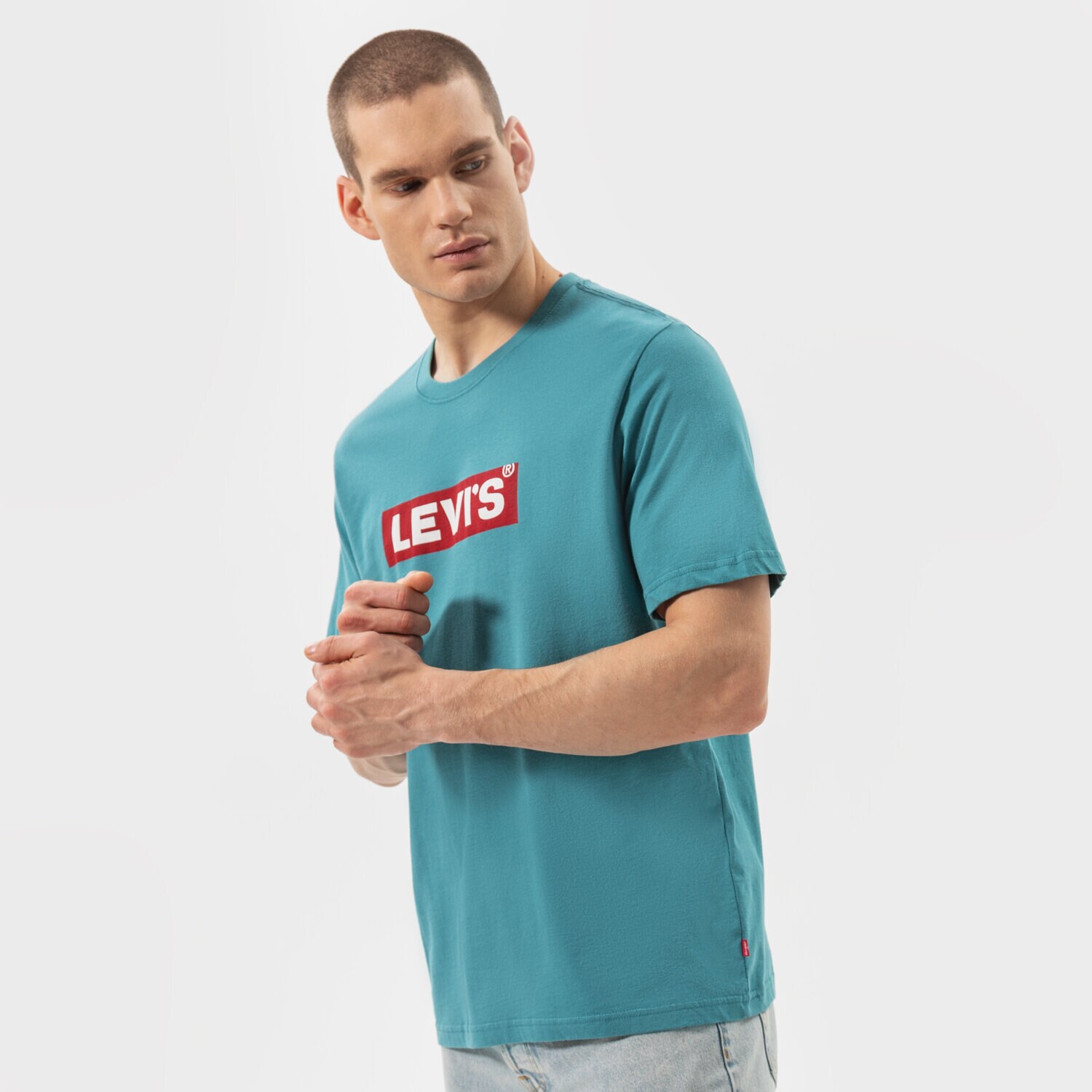 Koszulka, t-shirt sportowy męski LEVI'S T-SHIRT SS RELAXED FIT TEE 16143-0531 NIEBIESKI