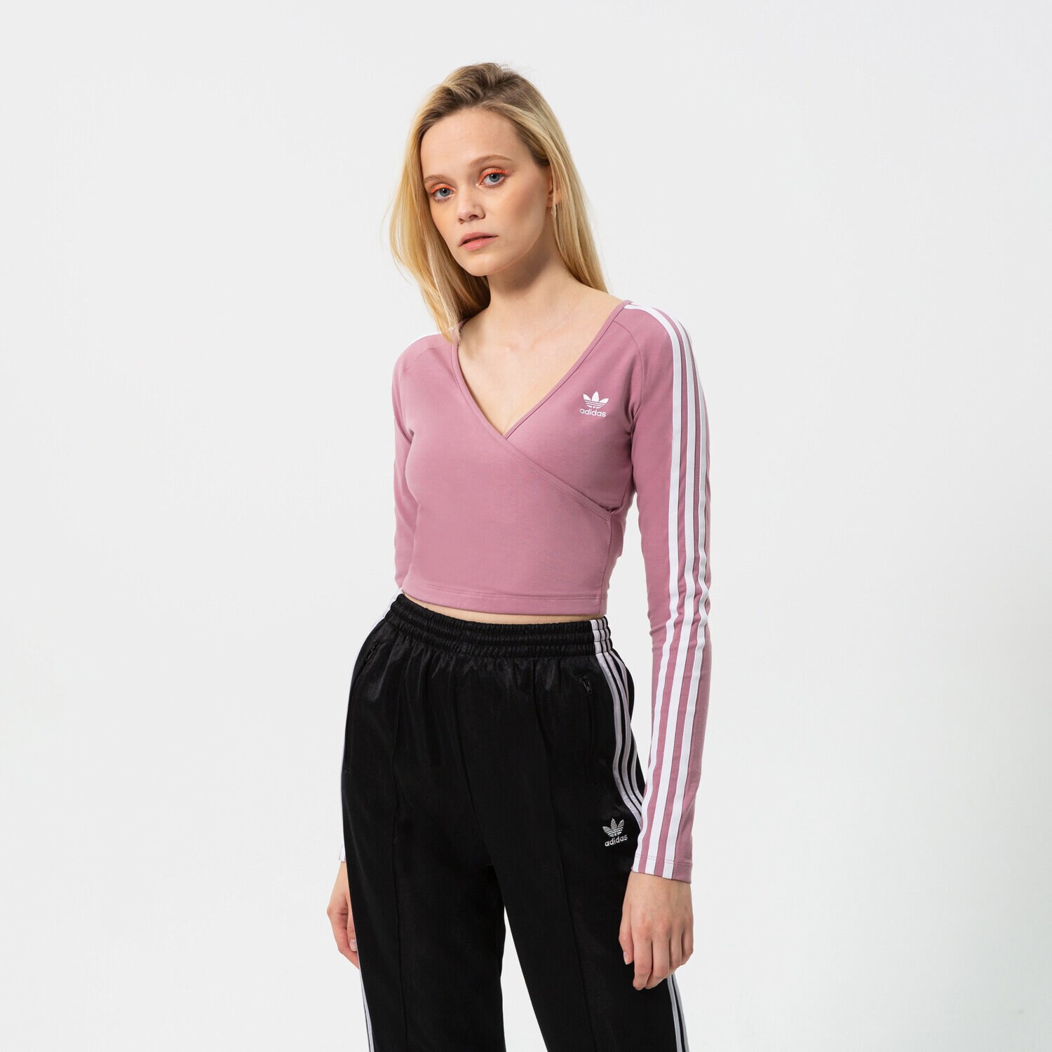 Koszulka, t-shirt damski ADIDAS T-SHIRT LONG SLEEVE HE4957 RÓŻOWY