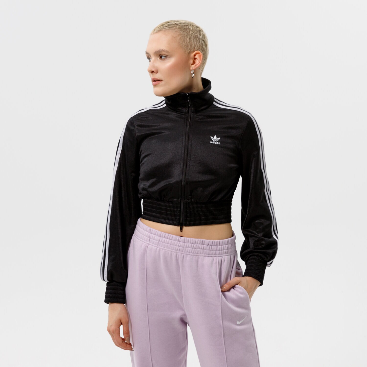 Bluza damska ADIDAS BLUZA ROZPINANA TRACK TOP  HF7535 CZARNY
