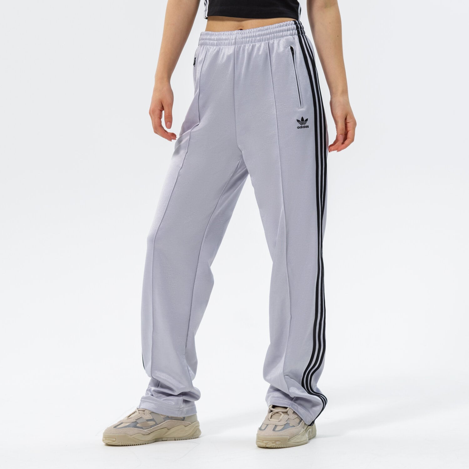 Spodnie sportowe damskie ADIDAS SPODNIE PANTS HF7529 SREBRNY