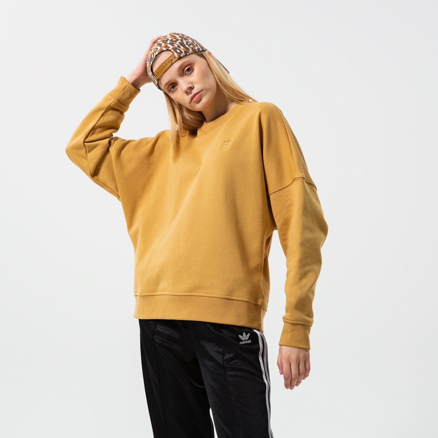 Bluza damska ADIDAS BLUZA TREFOIL SWEATER HE4748 Neon różowy