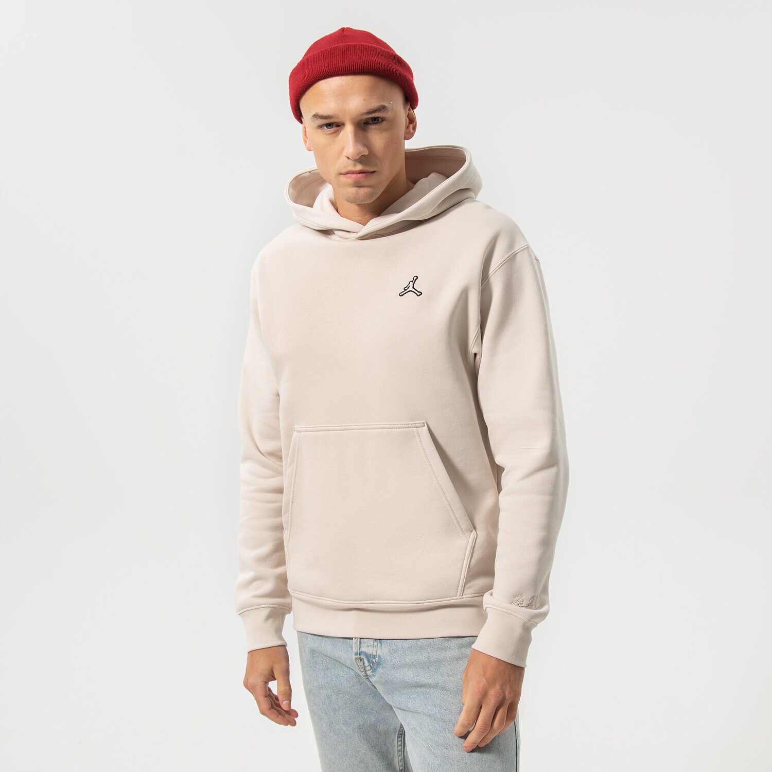 Bluza męska JORDAN BLUZA M J ESS FLC PO HOODIE DA9818-104 BEŻOWY