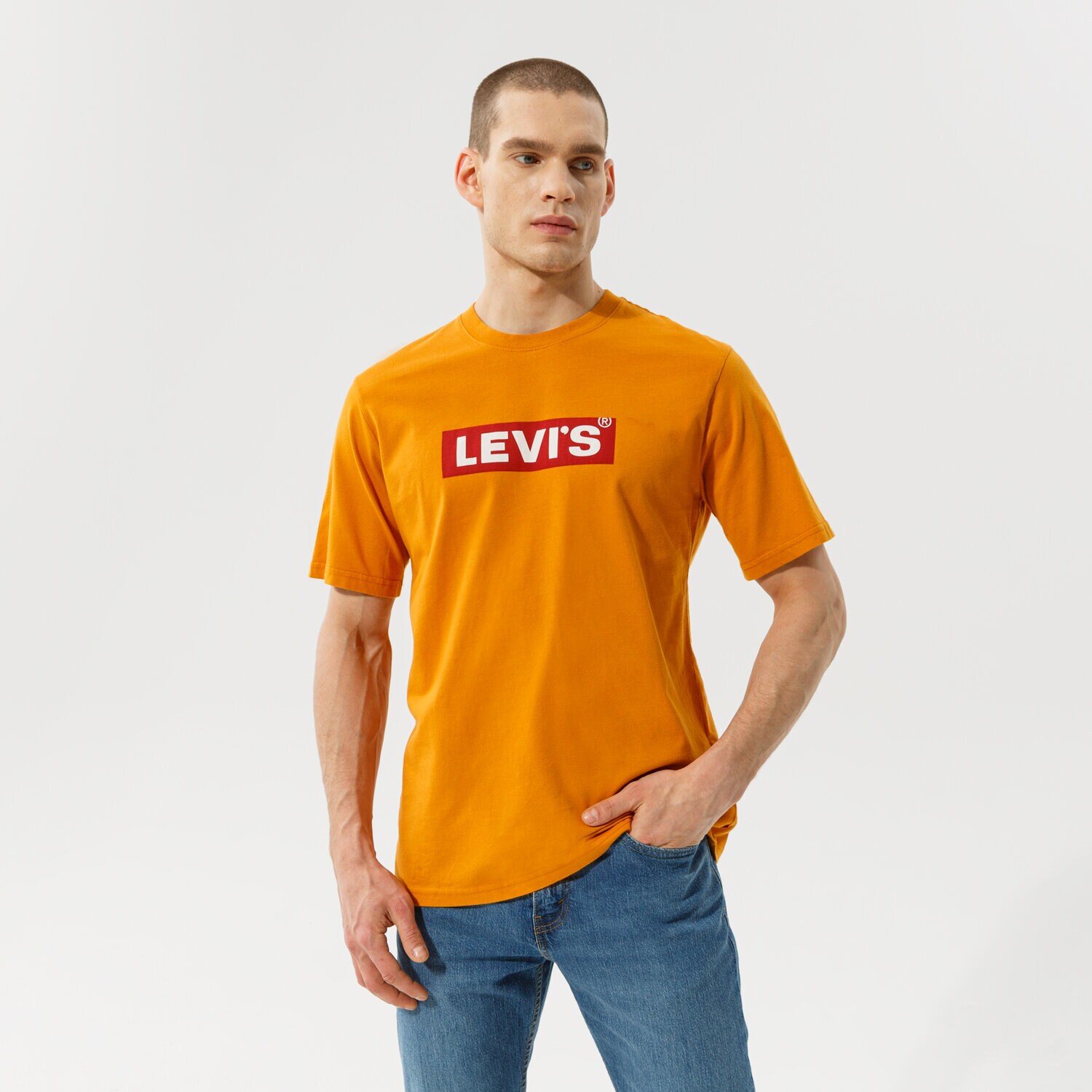 Koszulka, t-shirt sportowy męski LEVI'S T-SHIRT SS RELAXED FIT TEE 16143-0525 ŻÓŁTY