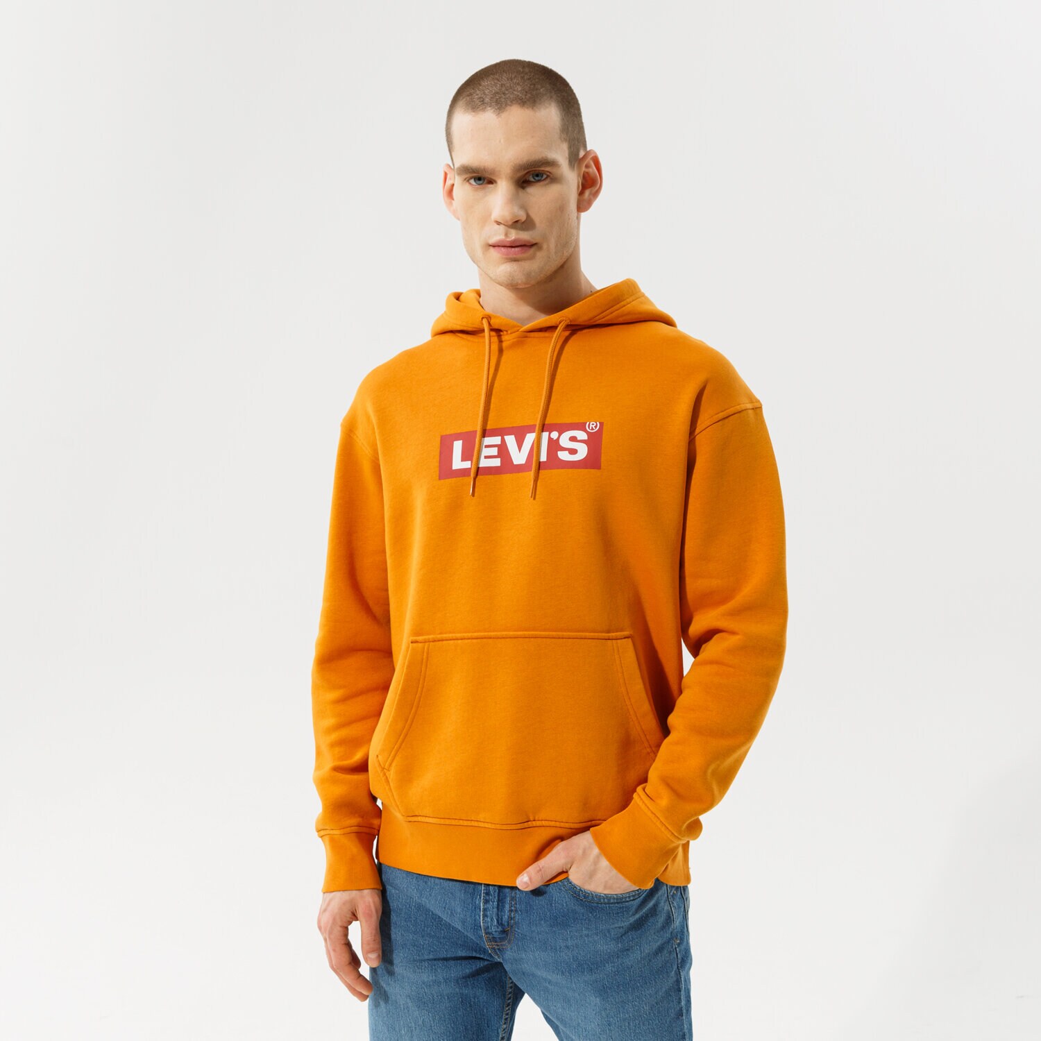 Bluza męska LEVI'S BLUZA Z KAPTUREM T3 RELAXD GRAPHIC HOODIE 38821-0116 BRĄZOWY