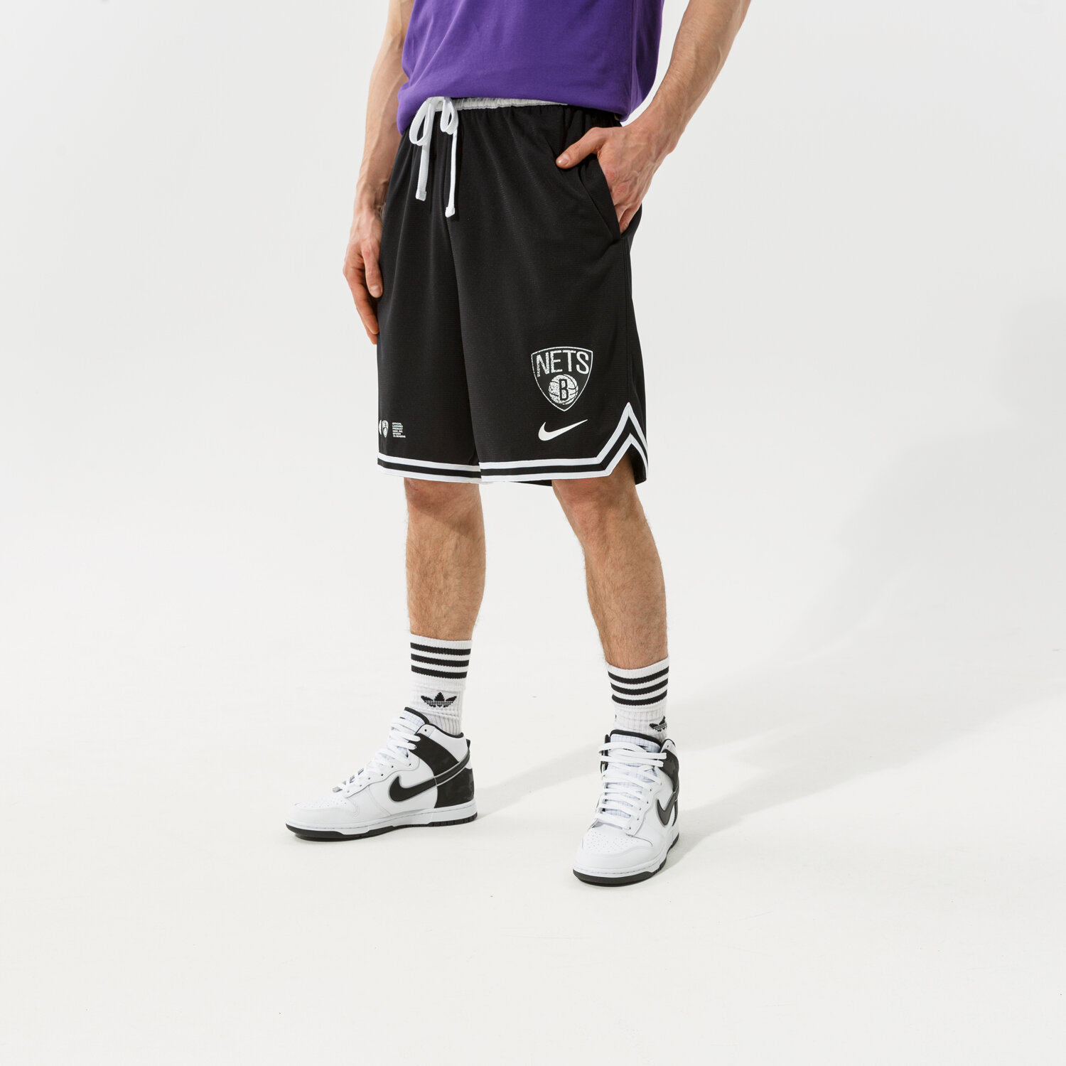 Krótkie spodenki, szorty męskie NIKE SZORTY BKN M NK DF DNA SHORT TEAM NBA DH9165-010 CZARNY
