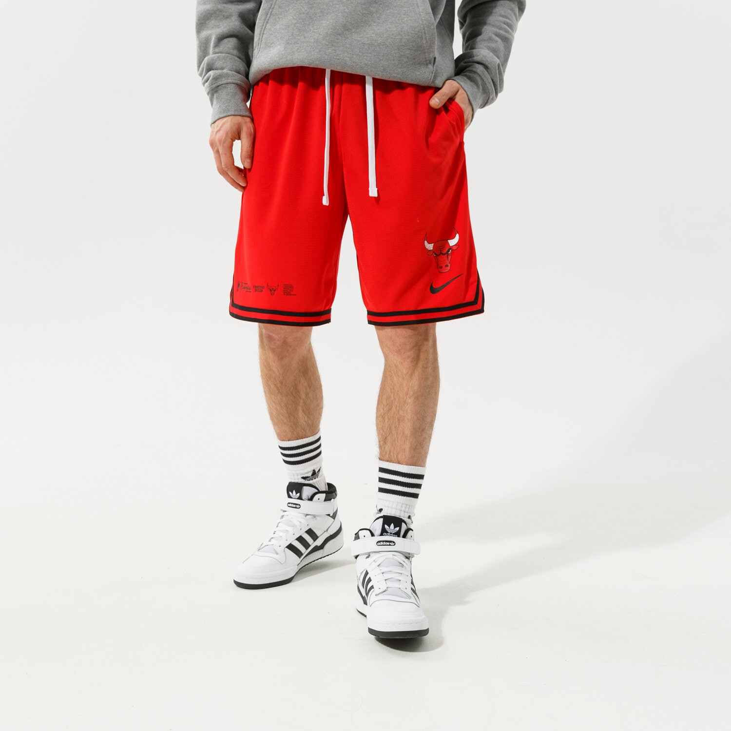 Krótkie spodenki, szorty męskie NIKE SZORTY CHI M NK DF DNA SHORT TEAM NBA DH9169-657 CZERWONY