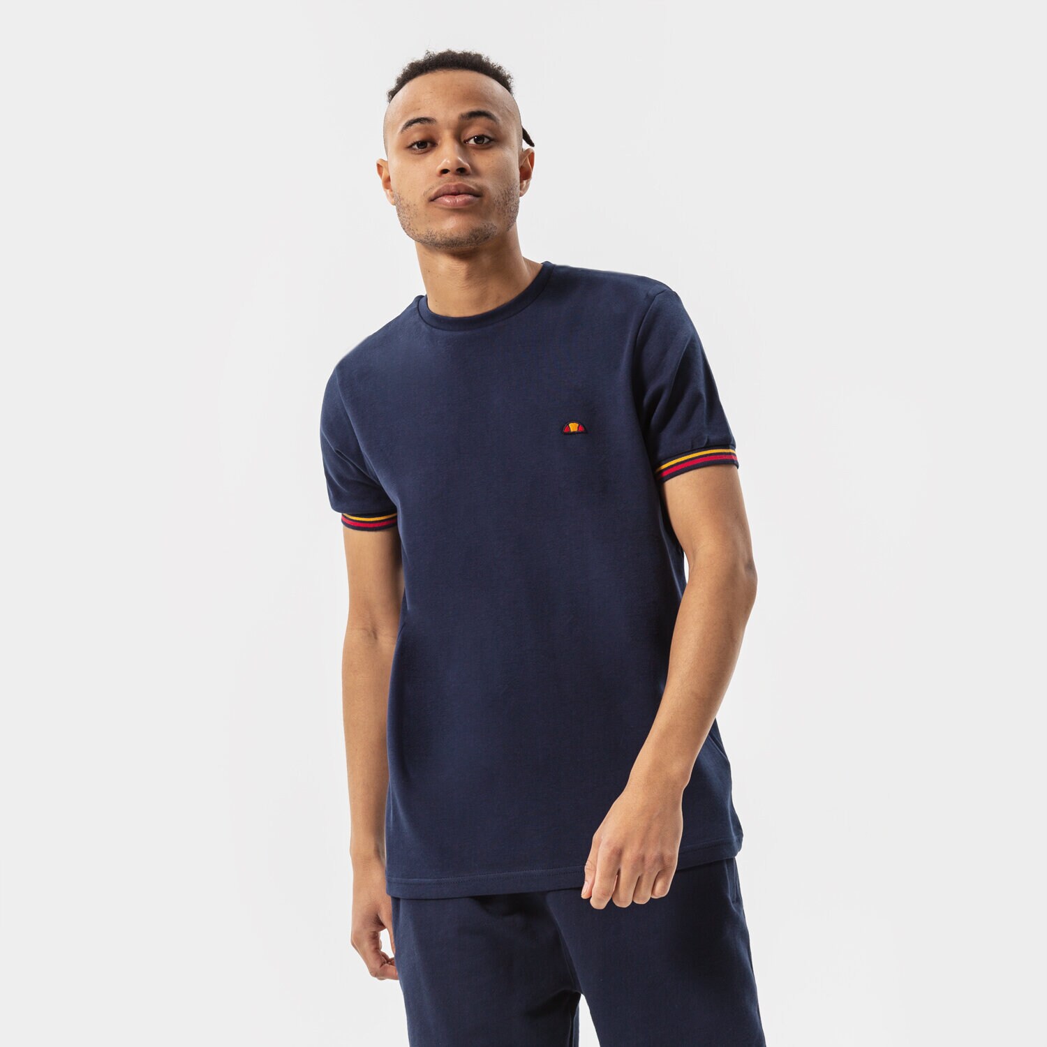 Koszulka, t-shirt sportowy męski ELLESSE T-SHIRT TOWERS TEE NAVY SHM14551429 GRANATOWY