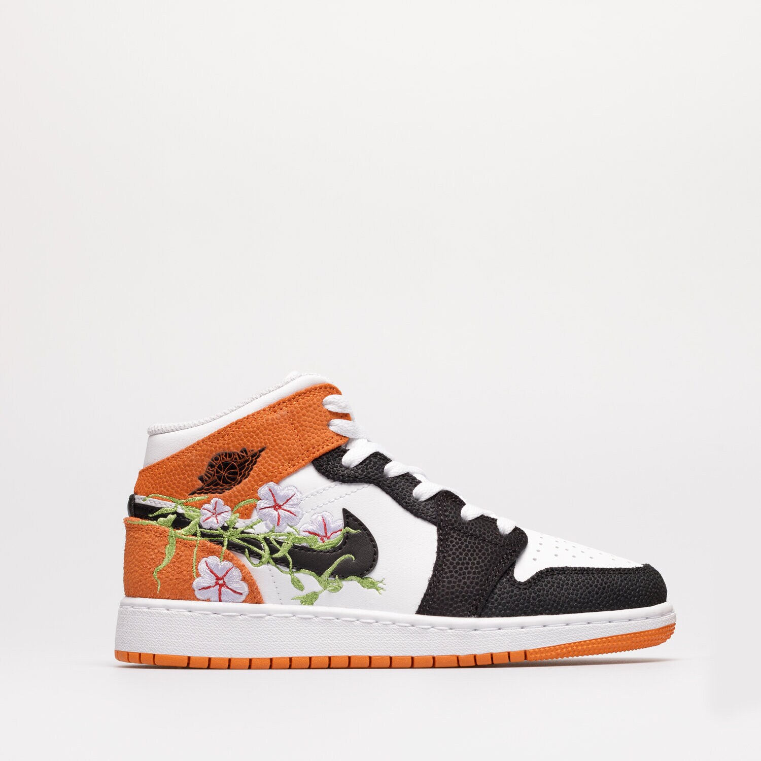 Buty sneakersy dla dzieci AIR JORDAN 1 MID SE GDN GG  DQ8390-100 BIAŁY