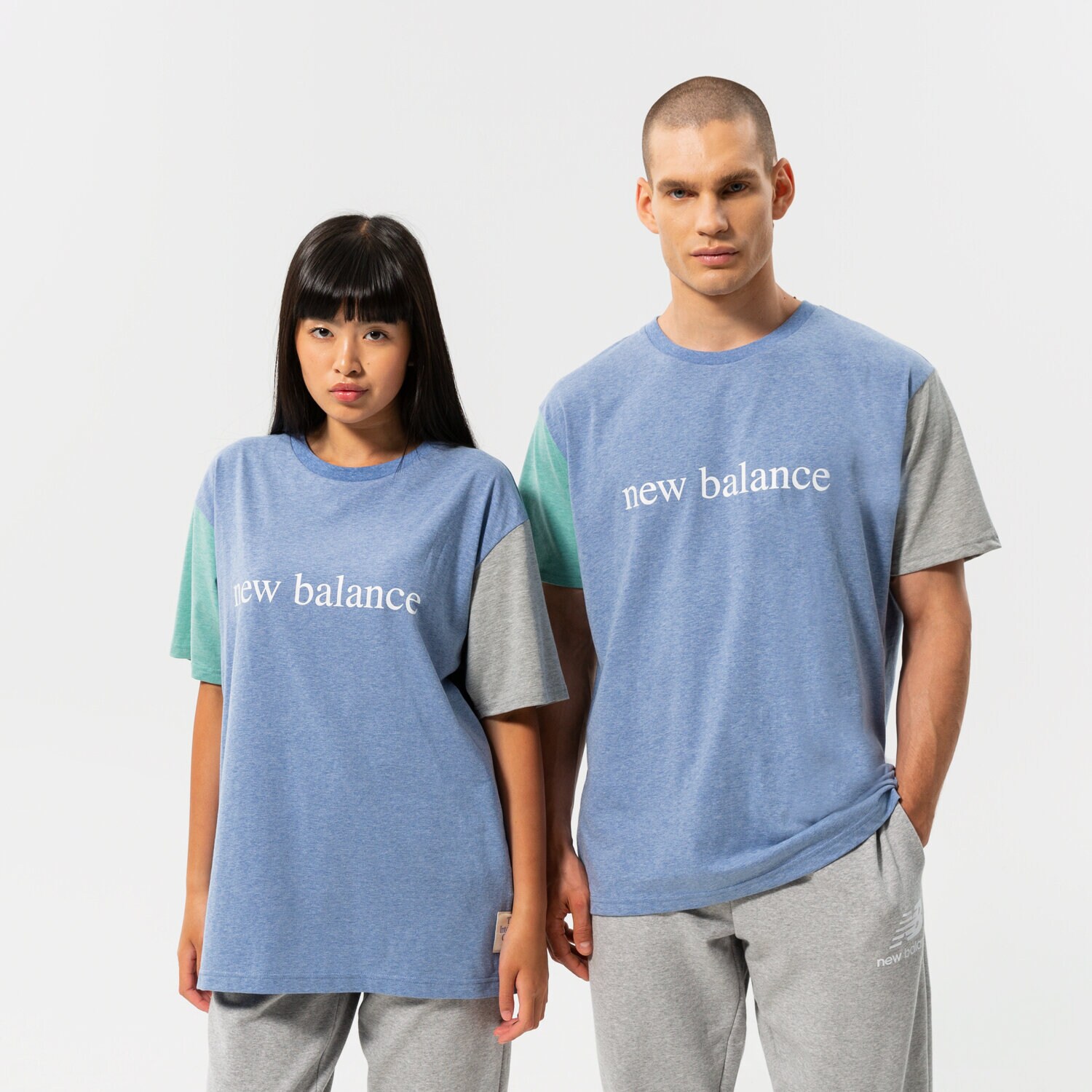 Koszulka, t-shirt sportowy męski NEW BALANCE T-SHIRT NB ESSENTIALS PURE BALANCE TEE MT21566NHR NIEBIESKI