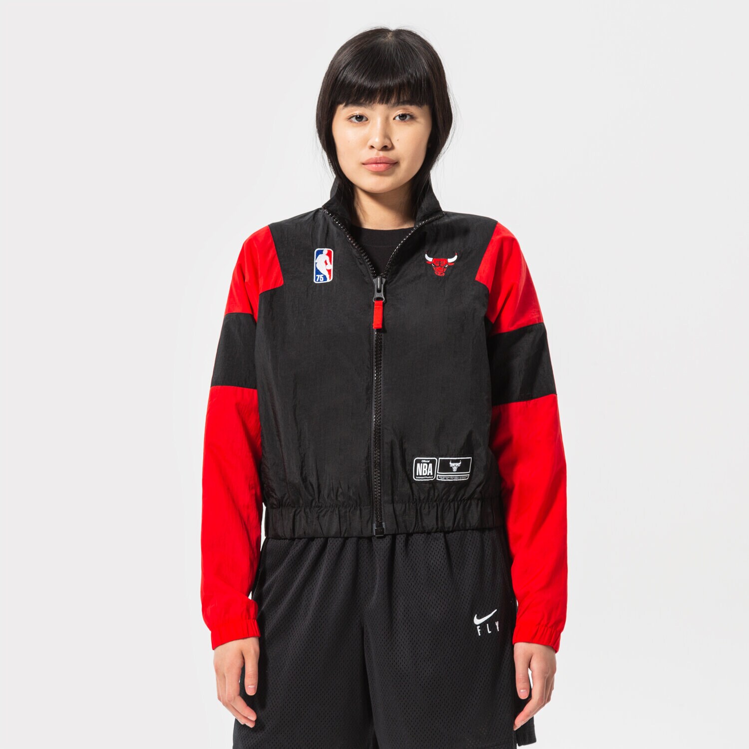 Bluza damska NIKE BLUZA ROZPINANA CHI W NK JKT LTWT CTS TEAM NBA DH8629-010 CZARNY