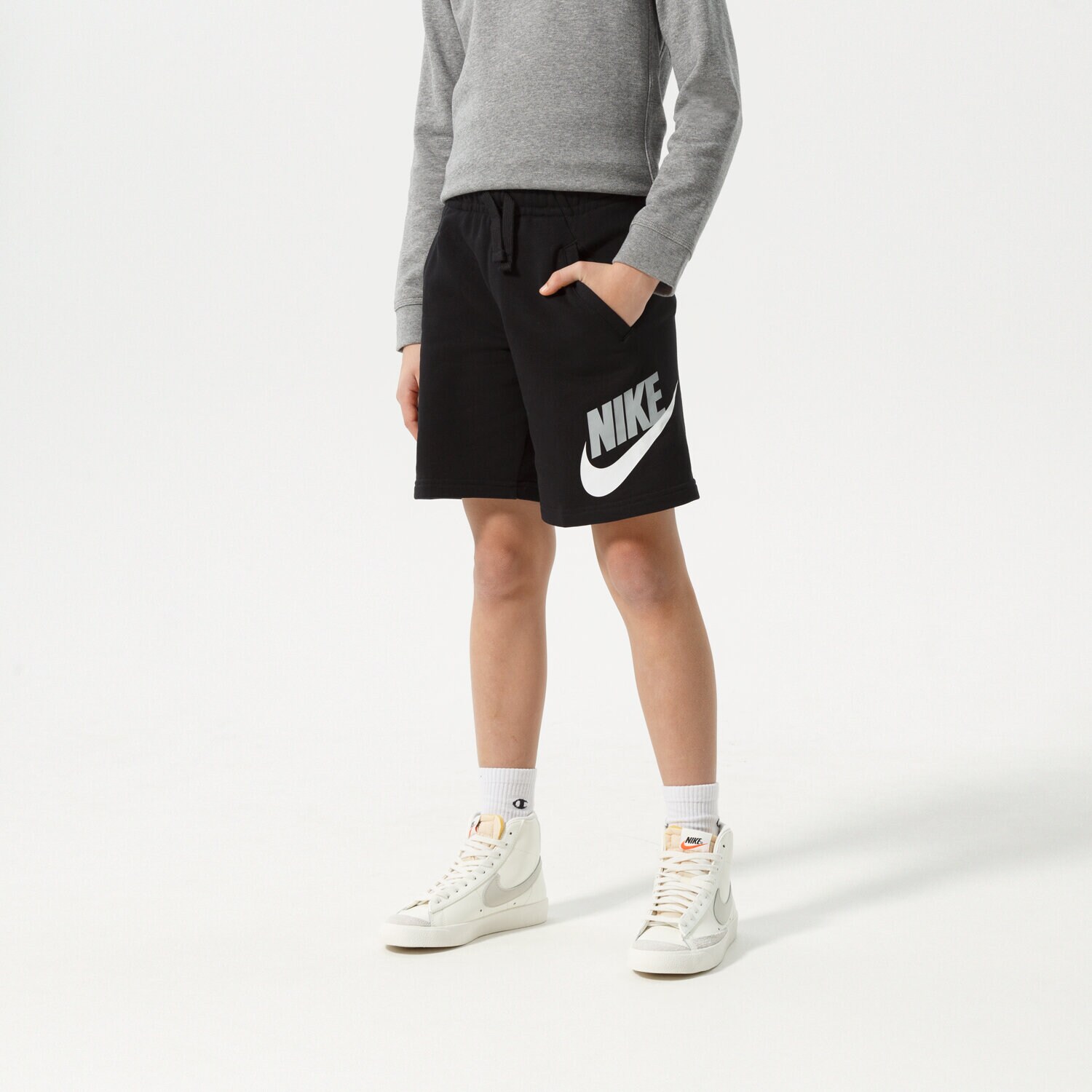 NIKE SZORTY NIKE SPORTSWEAR CLUB FLEECE BOY CK0509-010 CZARNY