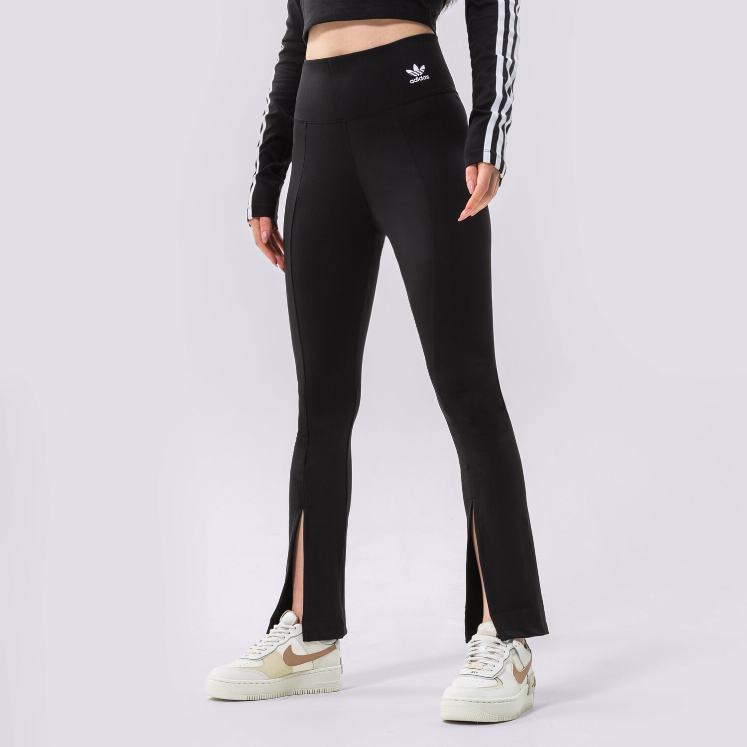 Spodnie sportowe damskie ADIDAS SPODNIE OPEN HEM TIGHTS HC1972 CZARNY